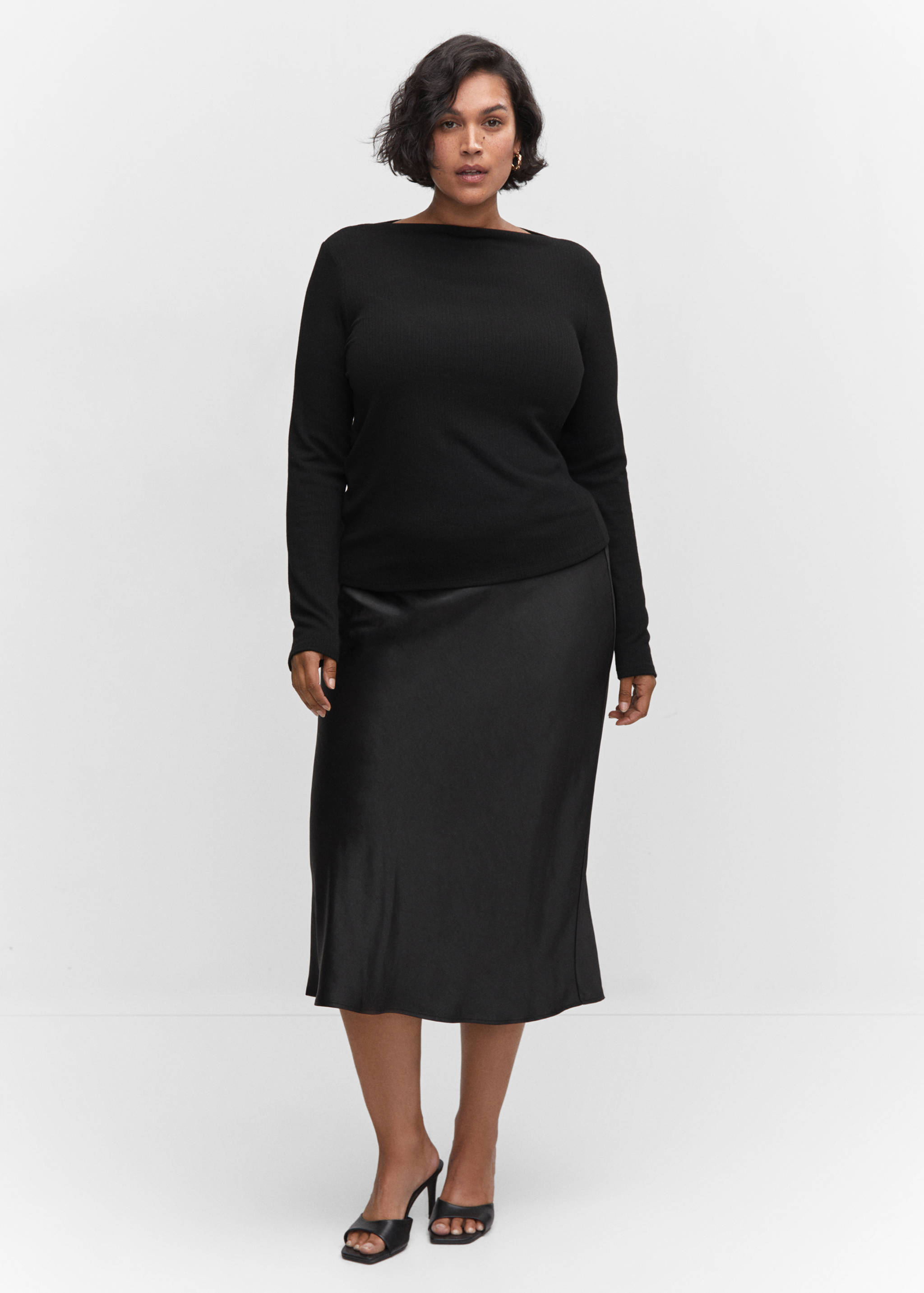 Boat neck t-shirt - Details of the article 3