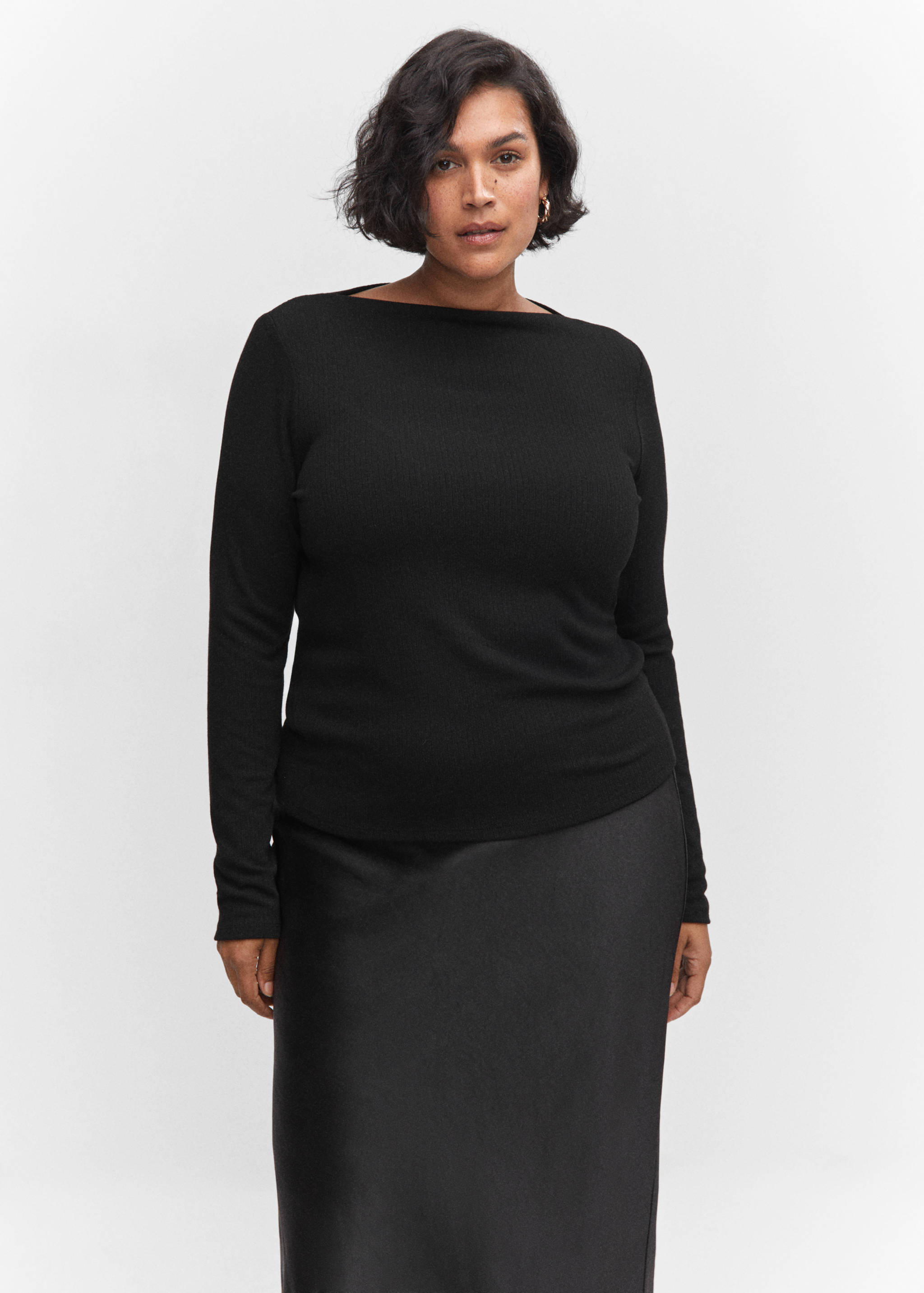 Boat neck t-shirt - Details of the article 5