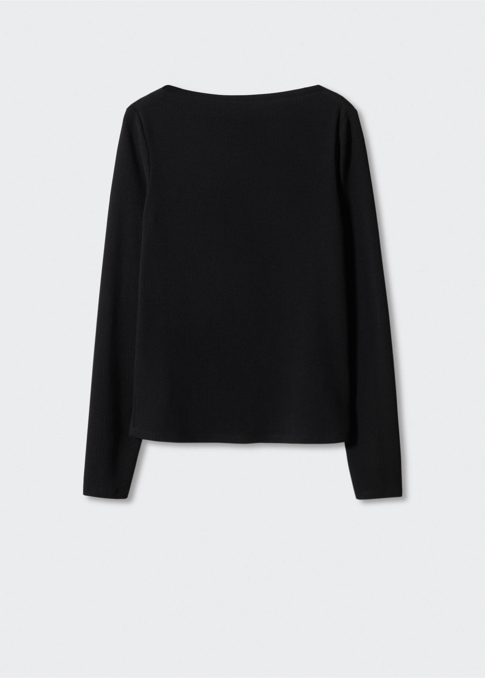T-shirt col bateau - Article sans modèle, Noir. Ref: 57004410-00.