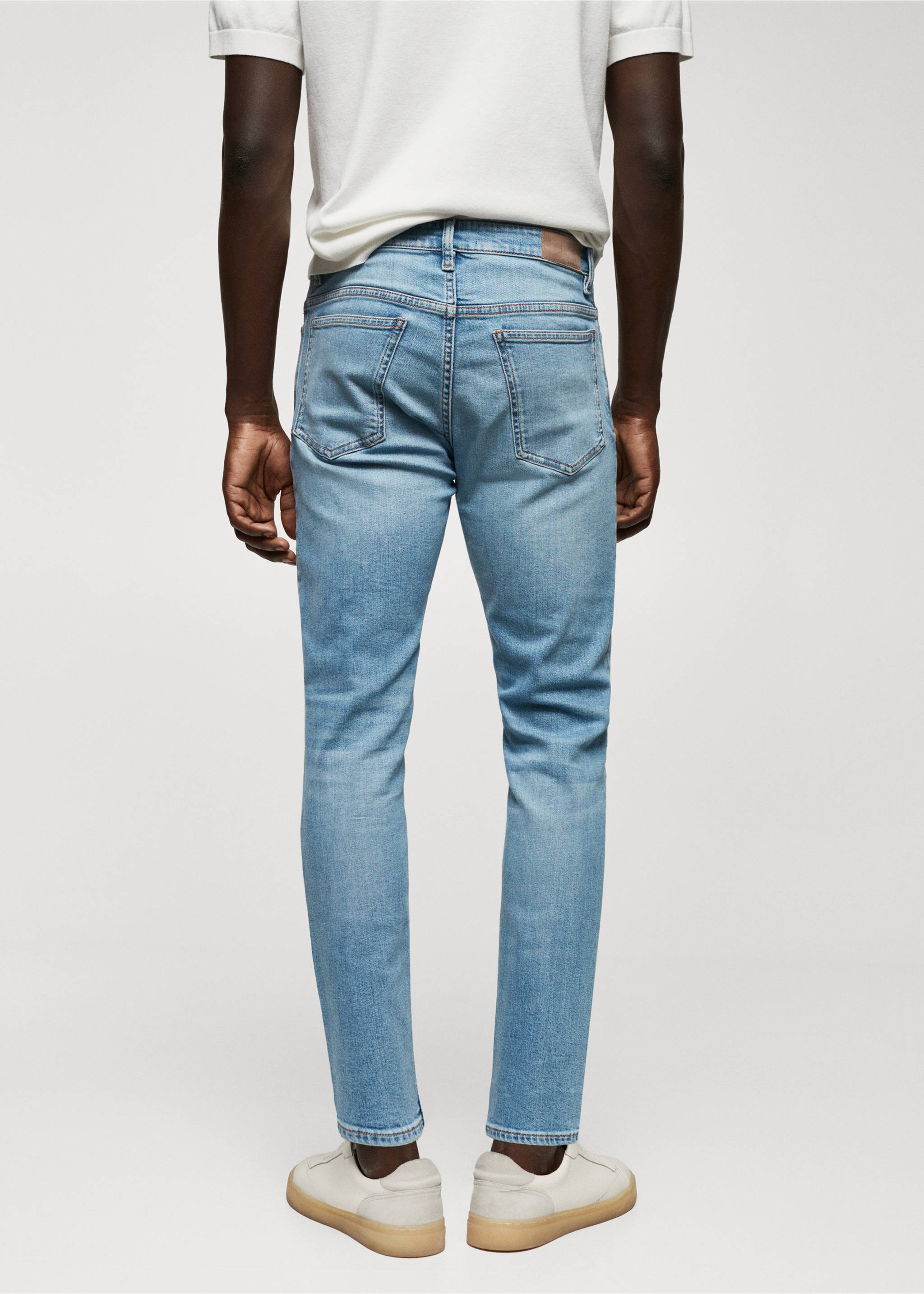 Tom tapered cropped jeans - Reverse of the article, Medium Blue. Ref: 57004411-00.