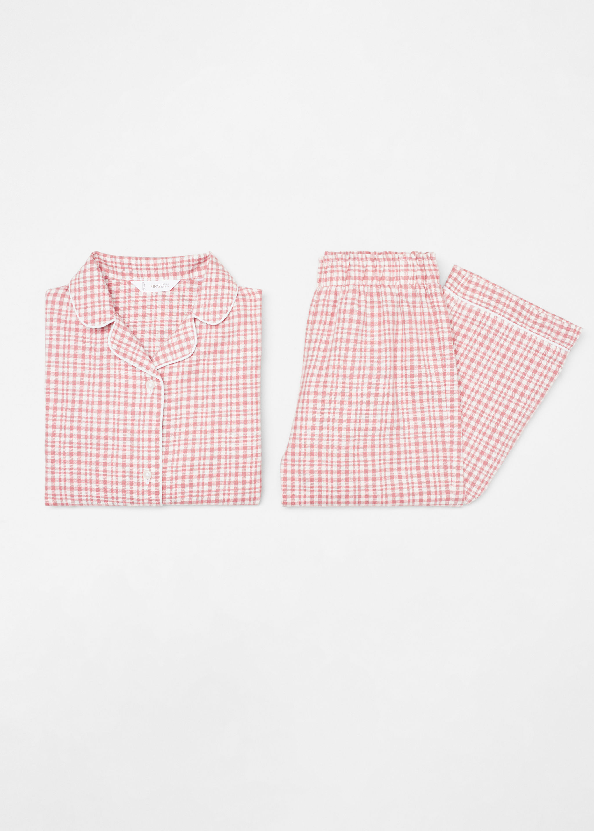 Pijama dues peces llarg quadres - Detall de l'article 8