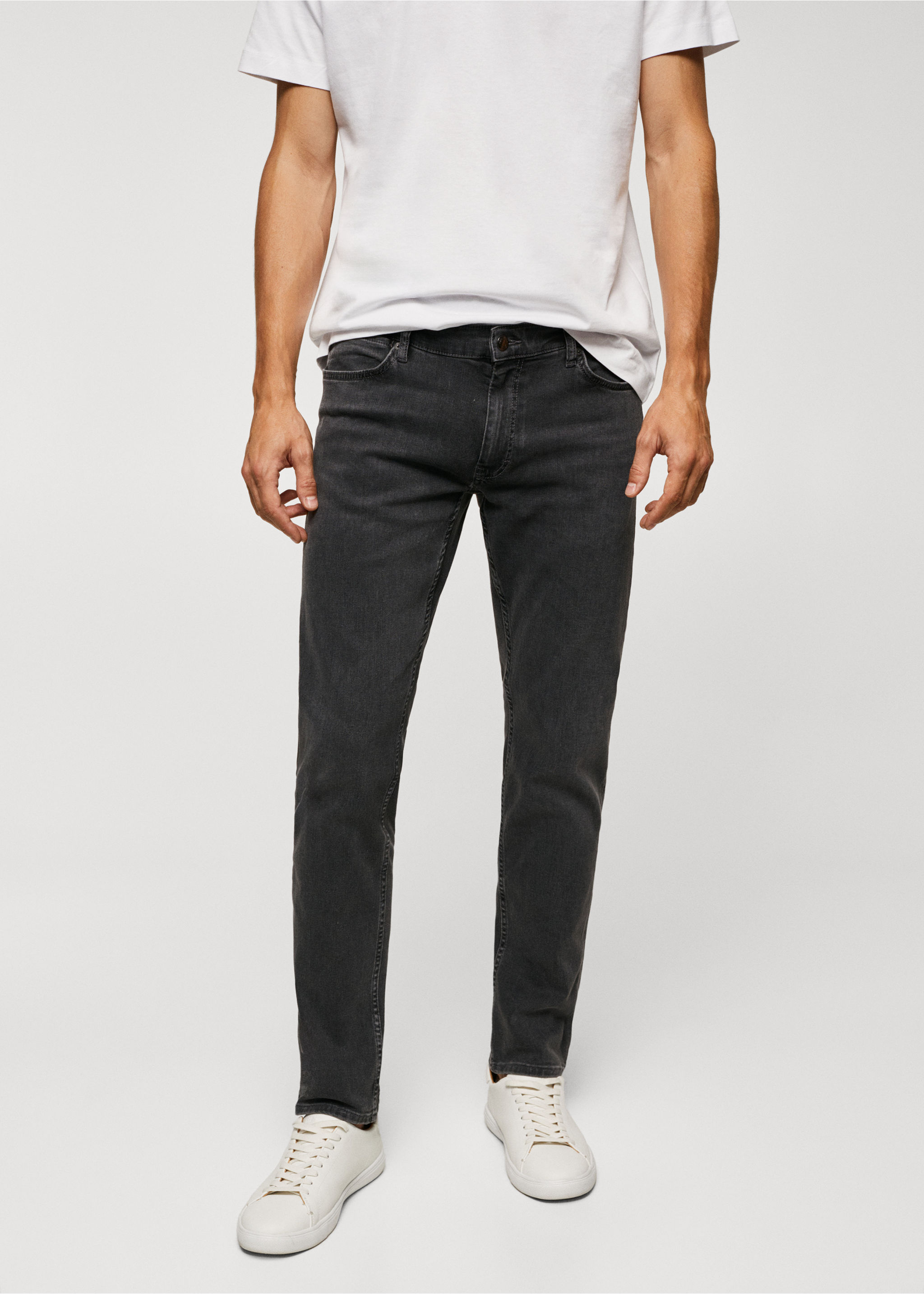 Jeansy Patrick slim fit Ultra Soft Touch - Plan średni