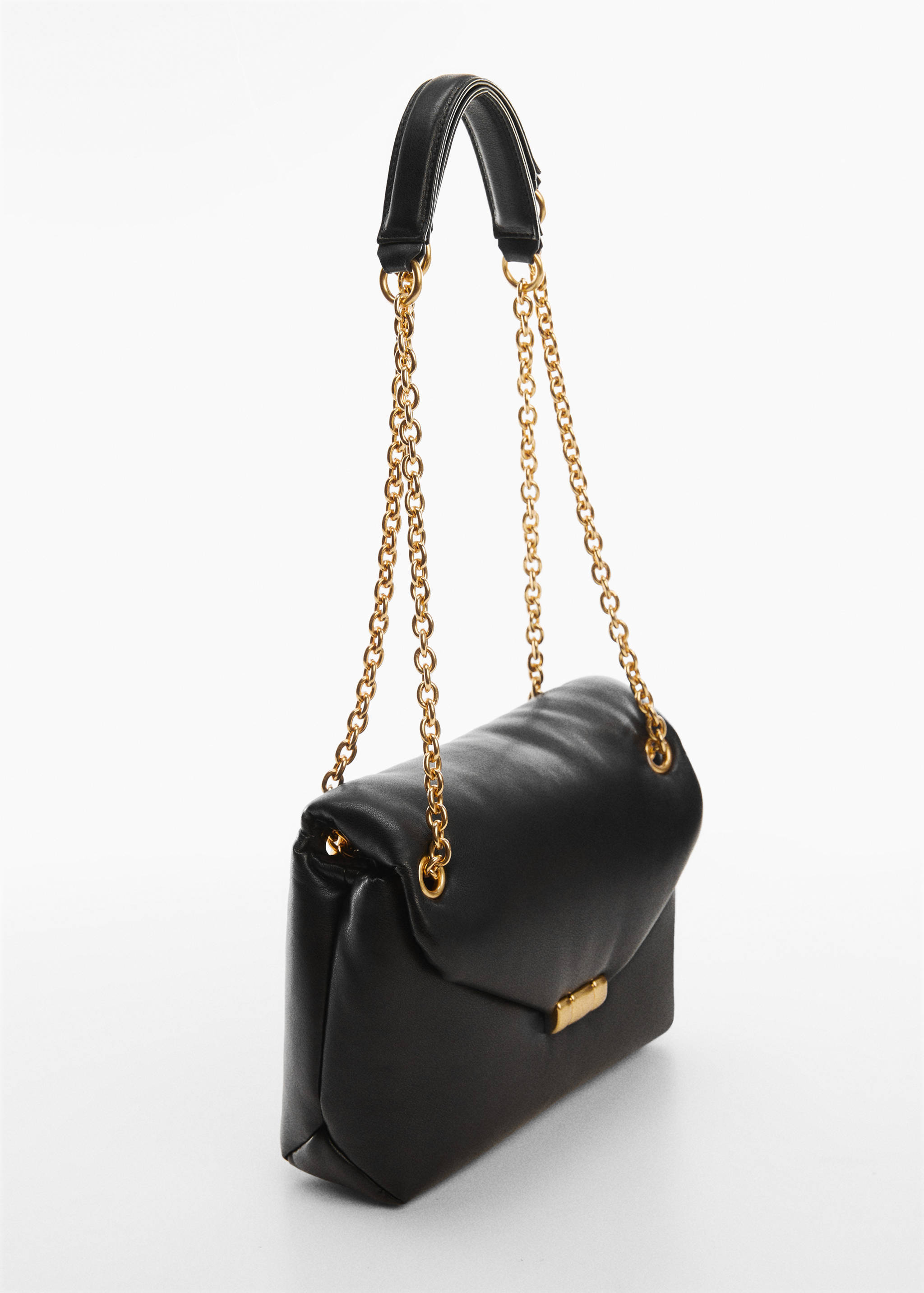 Quilted bag with flap - Medium plane