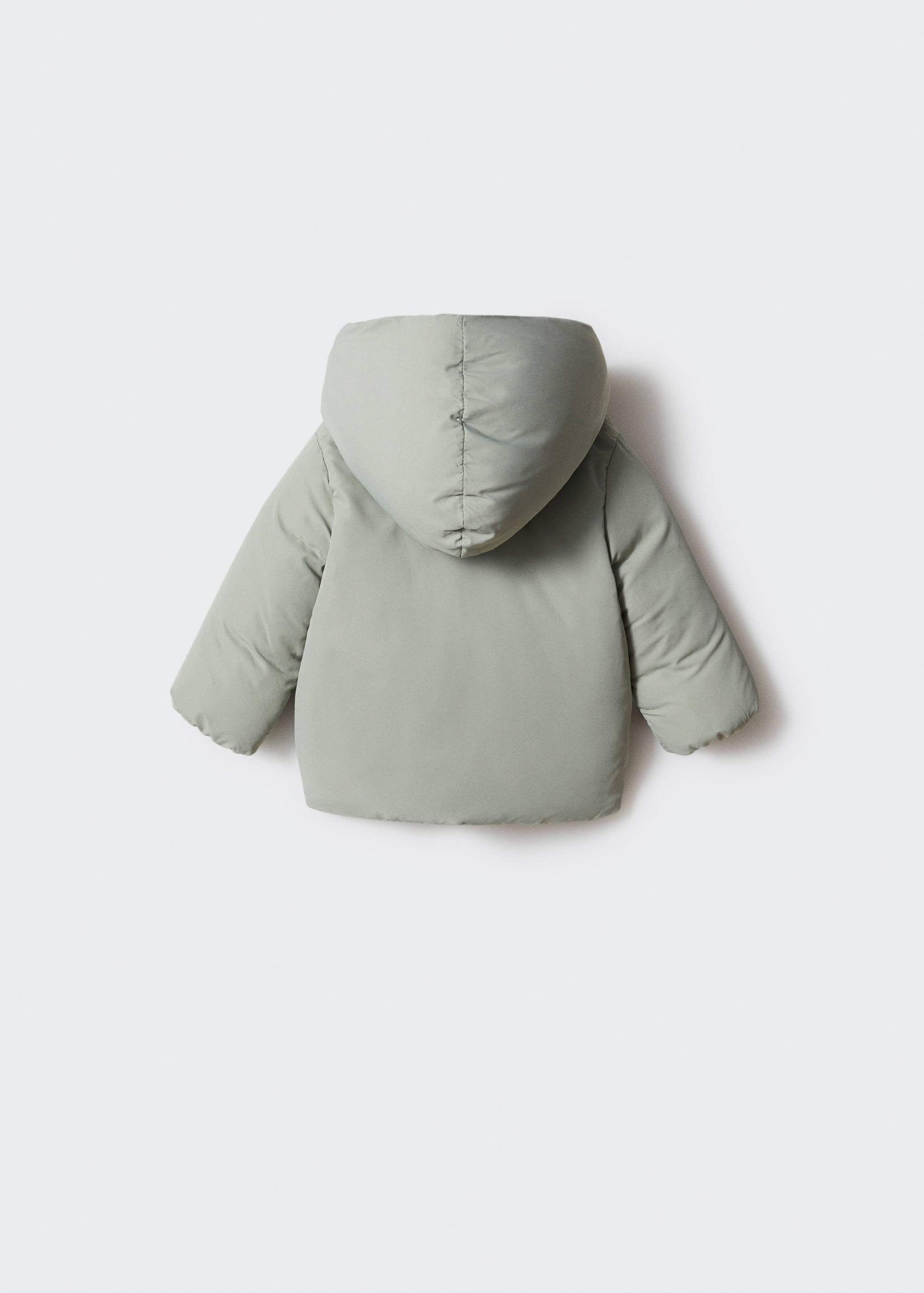 Fur-effect quilted coat - Reverse of the article