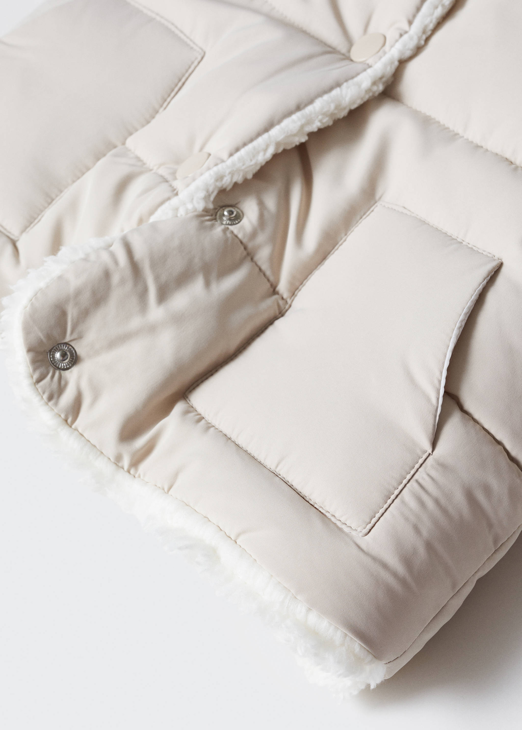 Prošívaný anorak s chlupem - Detail zboží 8