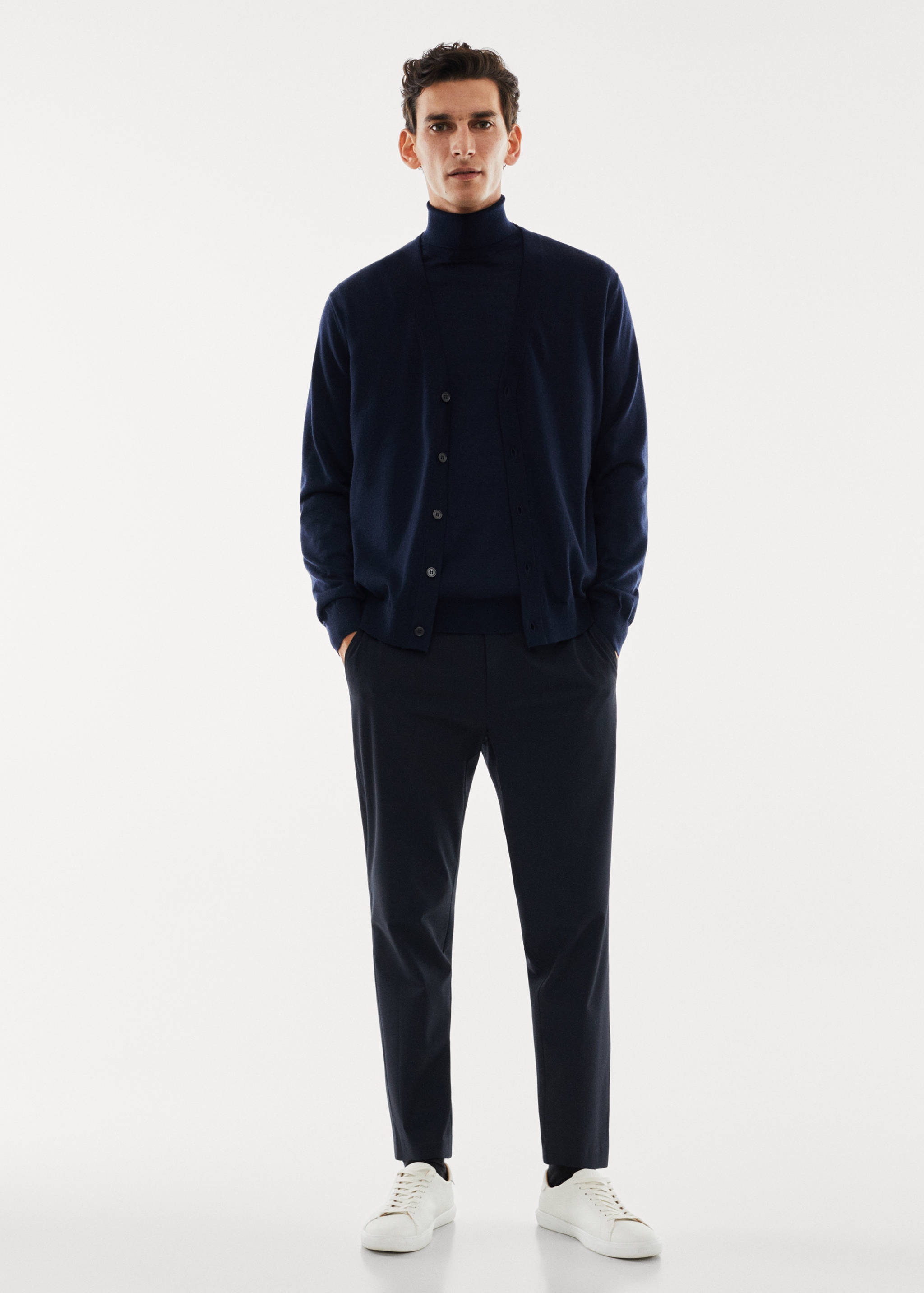 Pullover aus 100 % Merinowolle mit Rollkragen - Allgemeine Ansicht