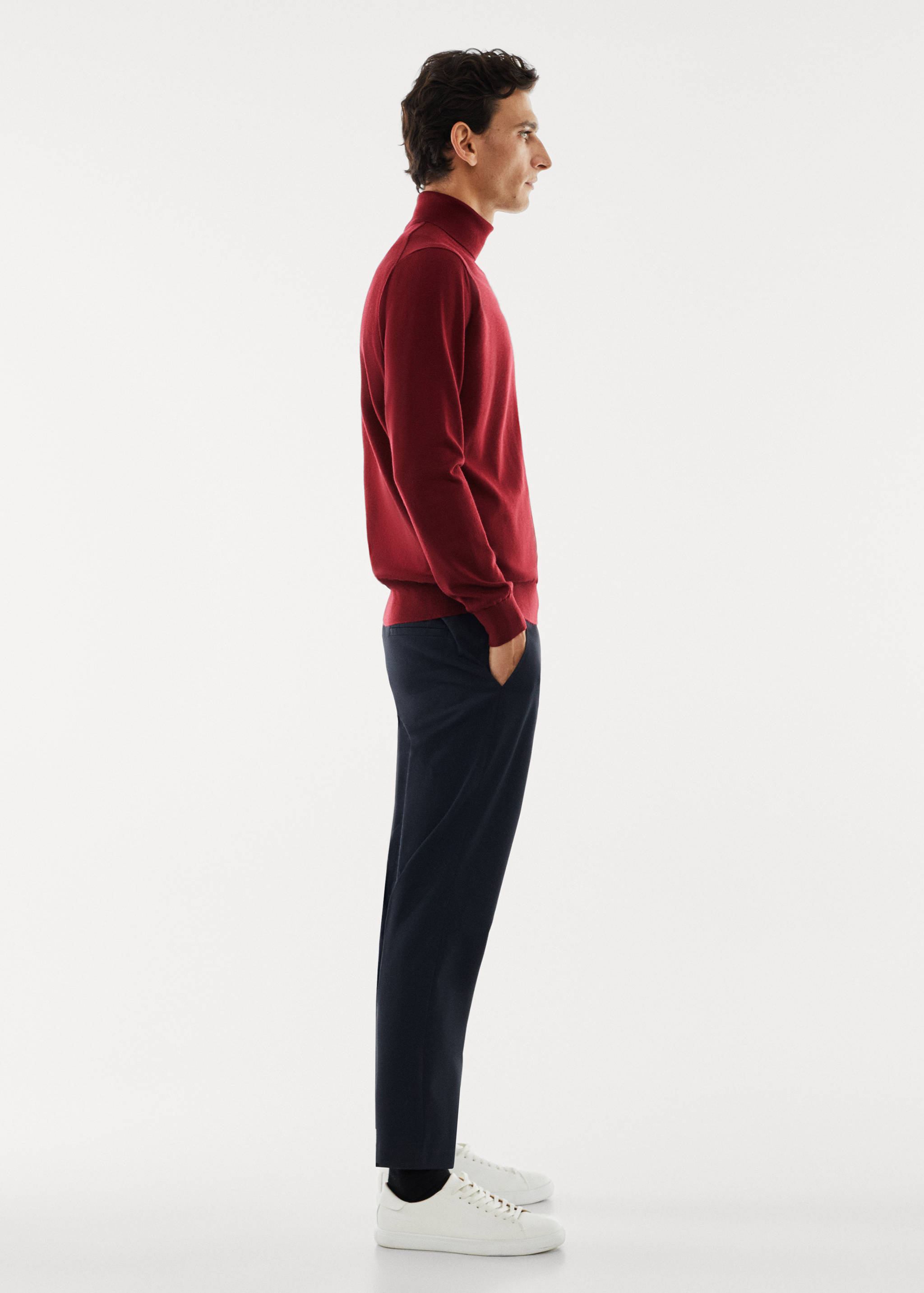 Pullover aus 100 % Merinowolle mit Rollkragen - Detail des Artikels 2