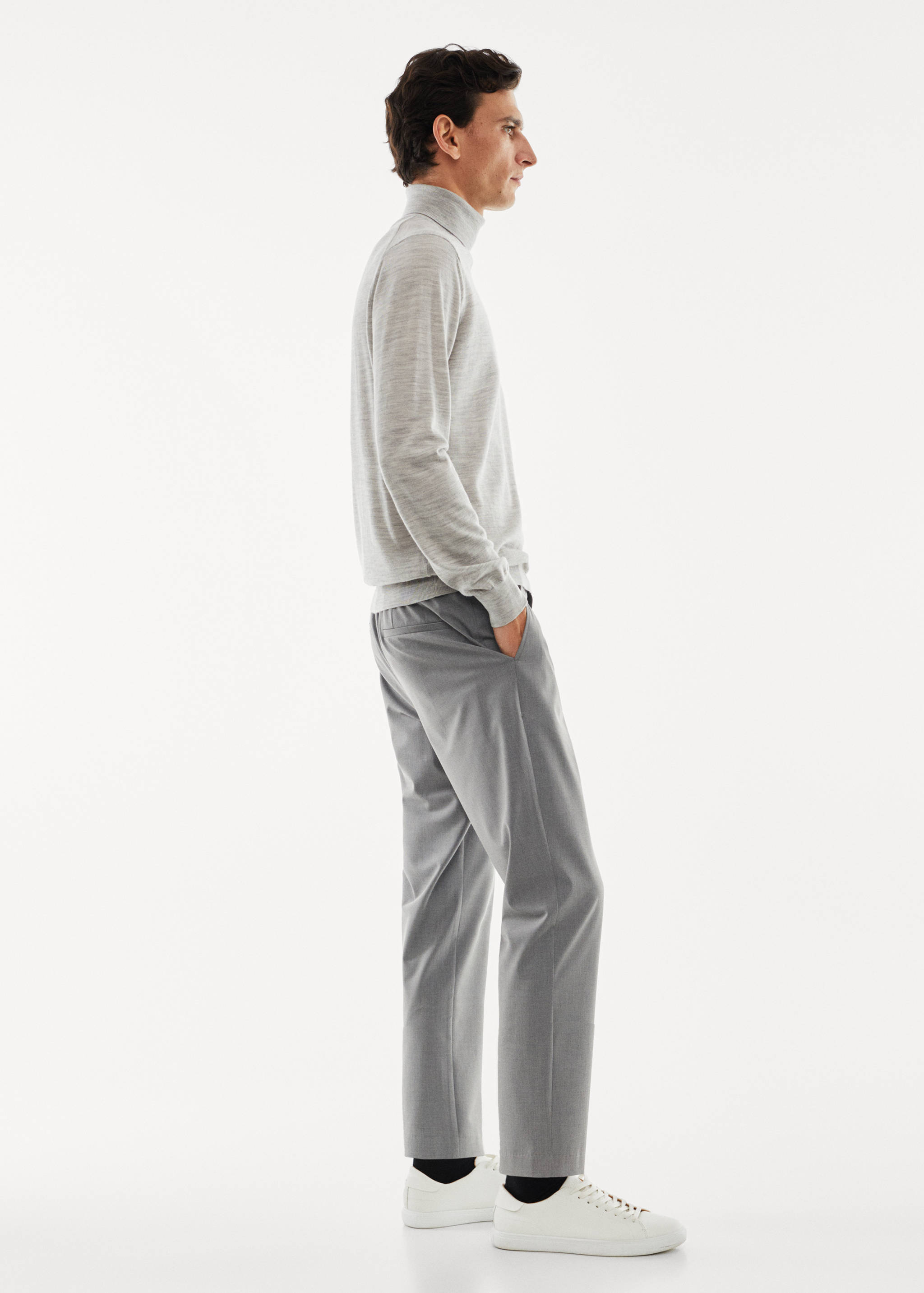 Pullover aus 100 % Merinowolle mit Rollkragen - Detail des Artikels 2