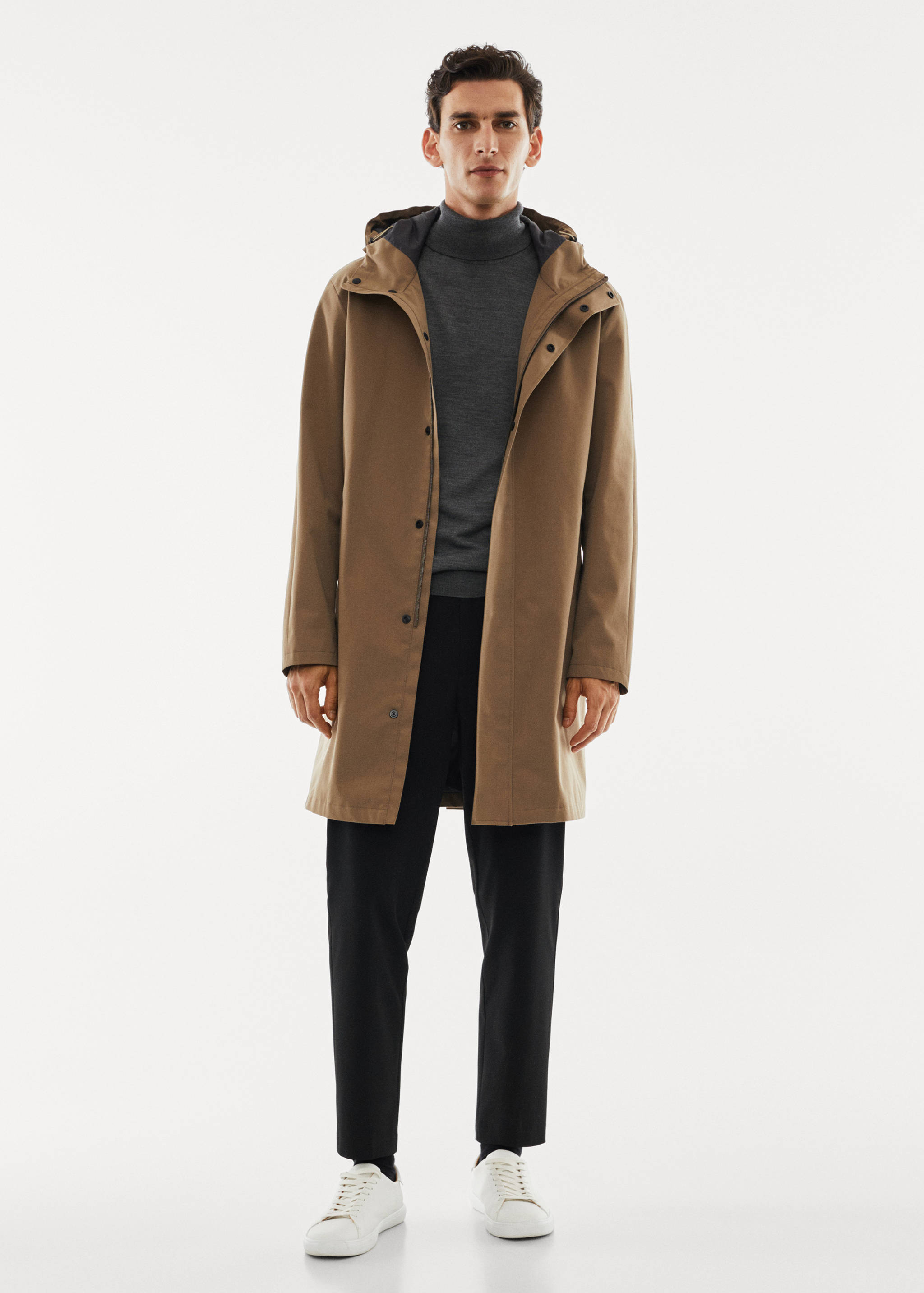 Pullover aus 100 % Merinowolle mit Rollkragen - Allgemeine Ansicht