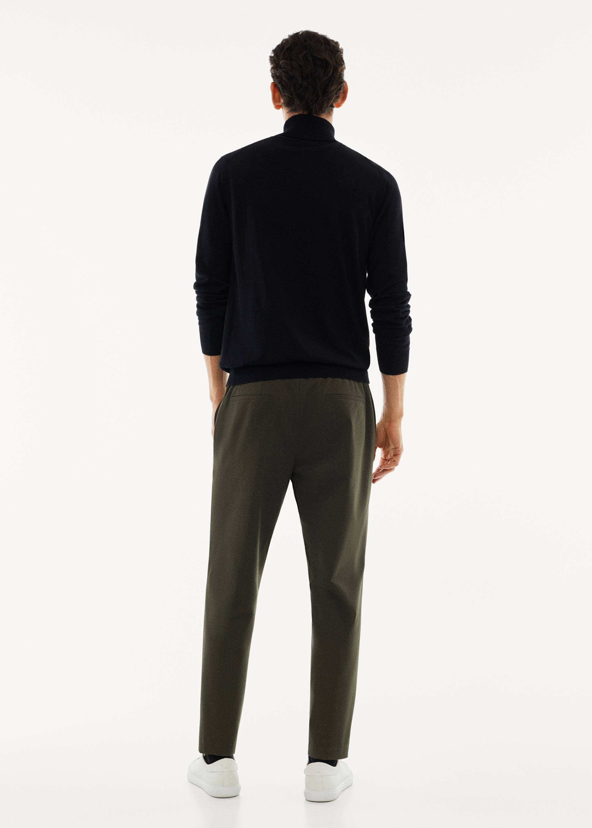 Pullover aus 100 % Merinowolle mit Rollkragen - Rückseite des Artikels