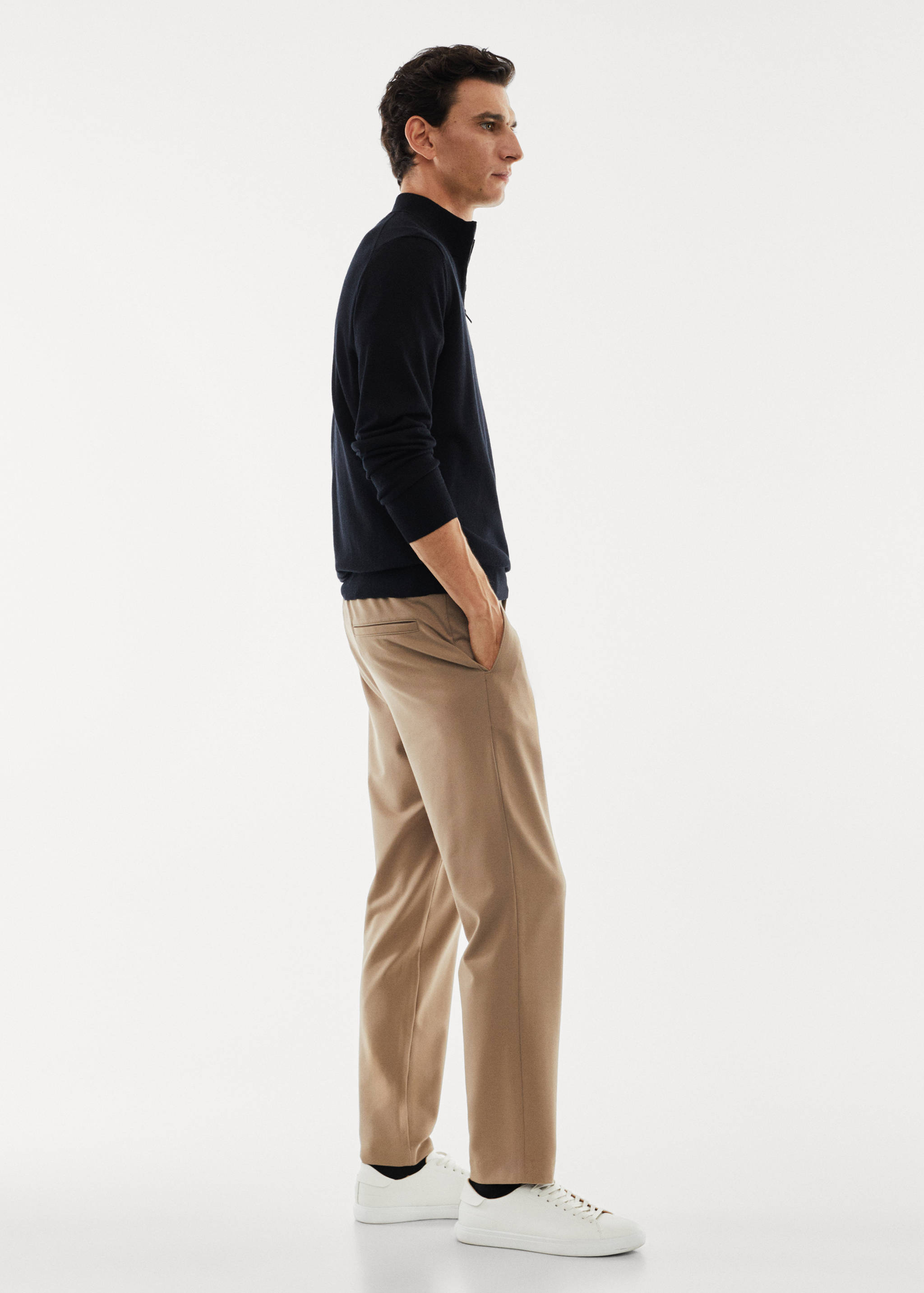 Jersei 100% llana merina coll cremallera - Detall de l'article 2