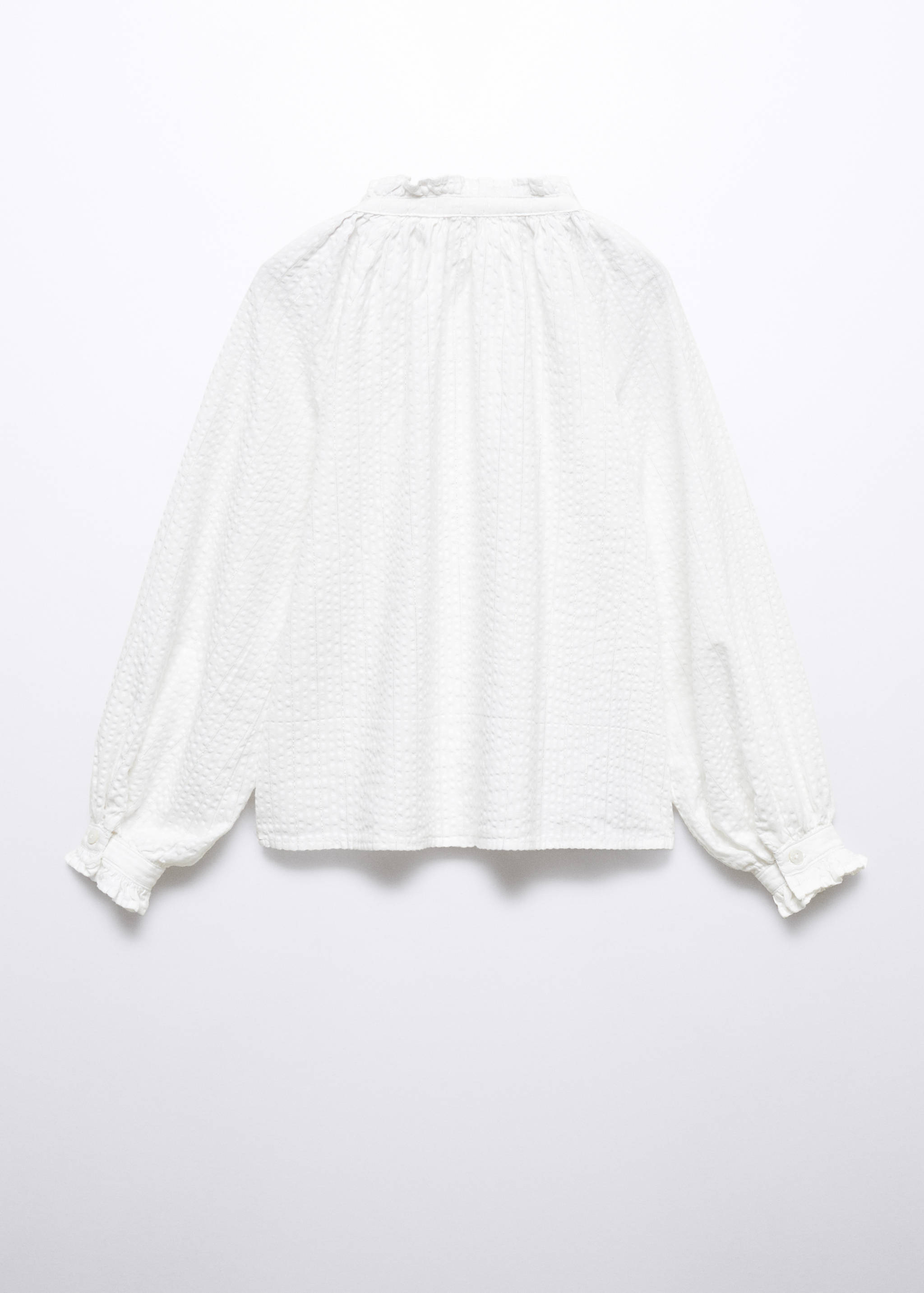 Gathered cotton blouse - Reverse of the article