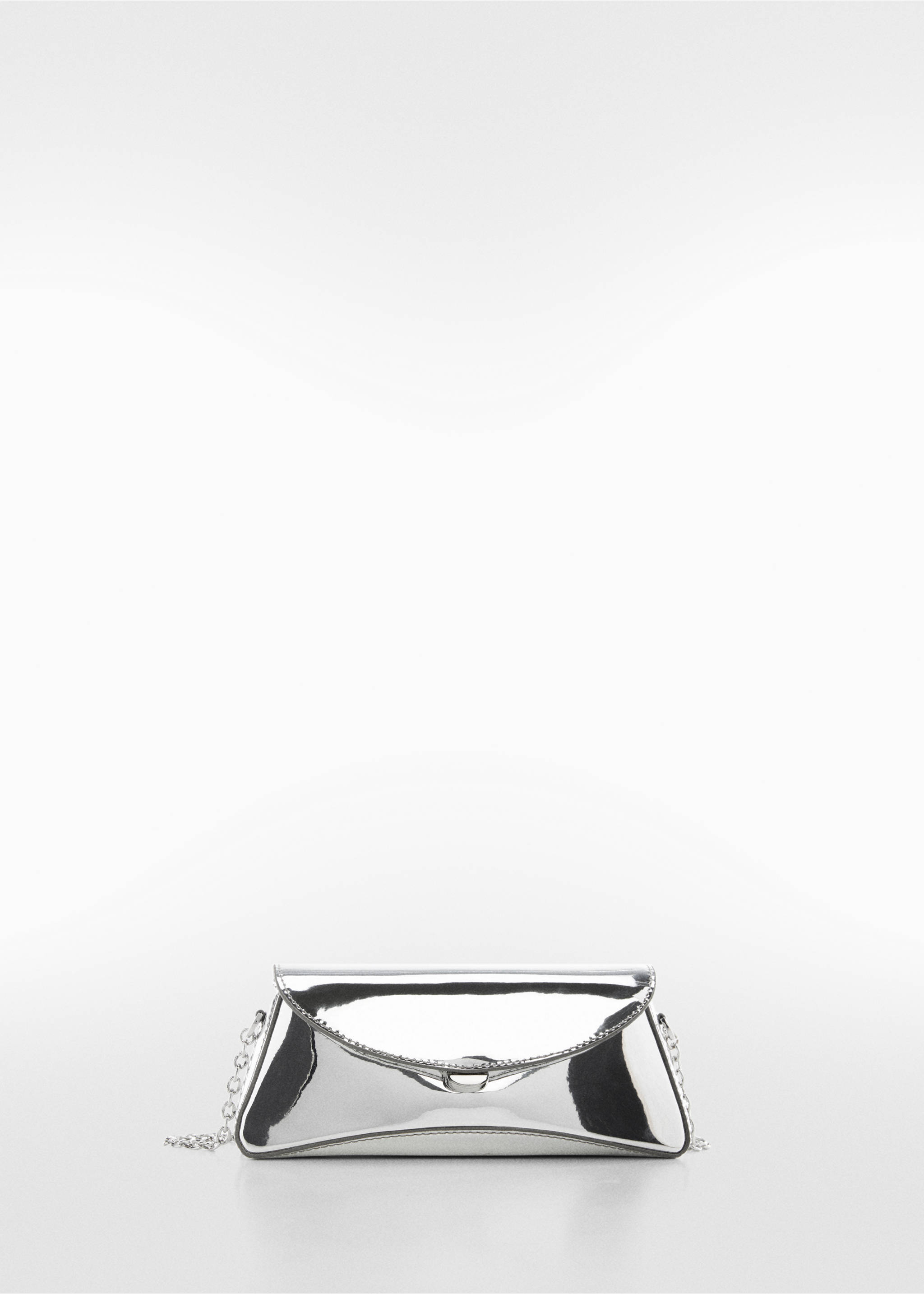 Patent leather chain handbag - Article without model, Silver. Ref: 57004780-00.