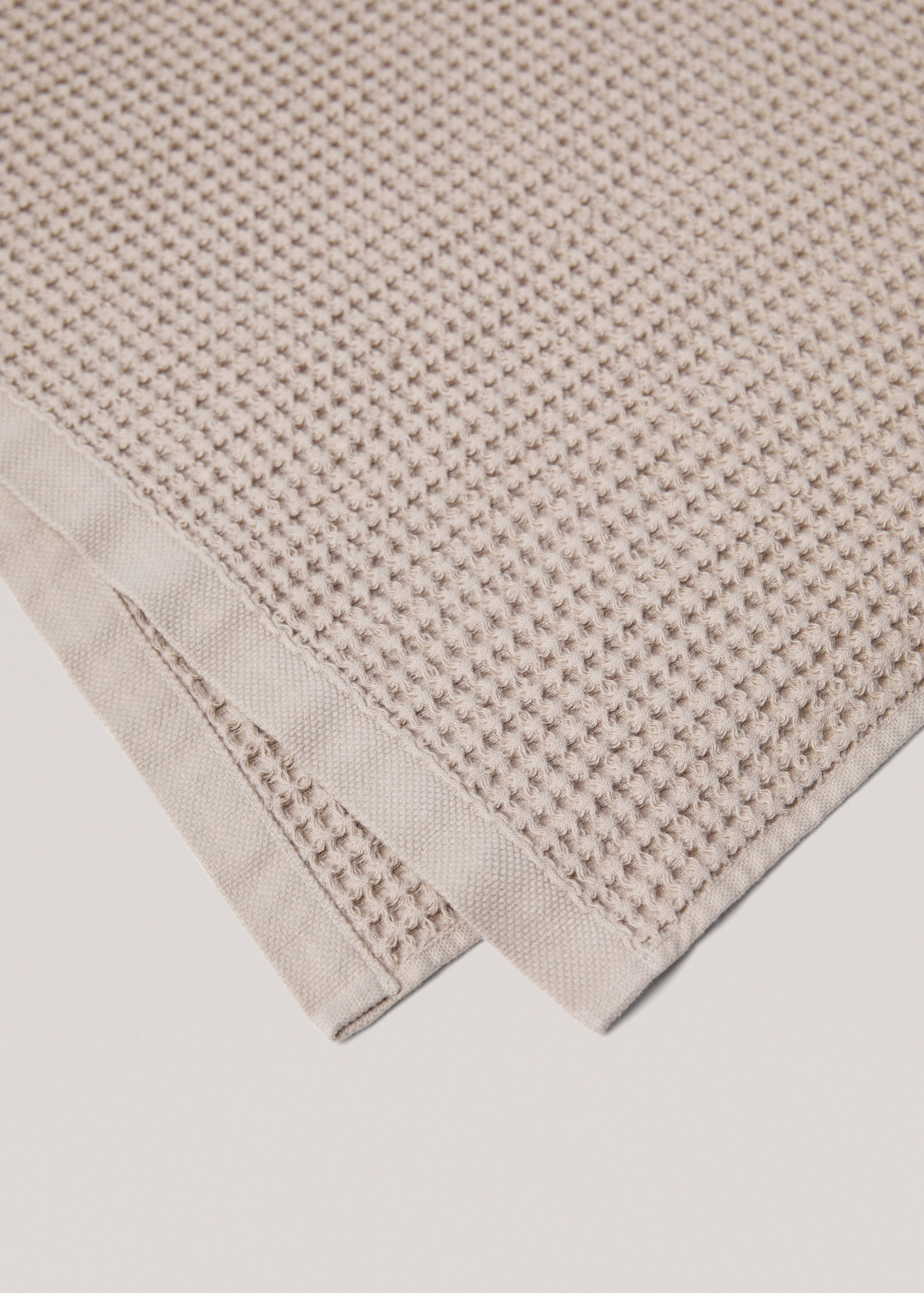 100% cotton waffle bath towel - Details of the article 2