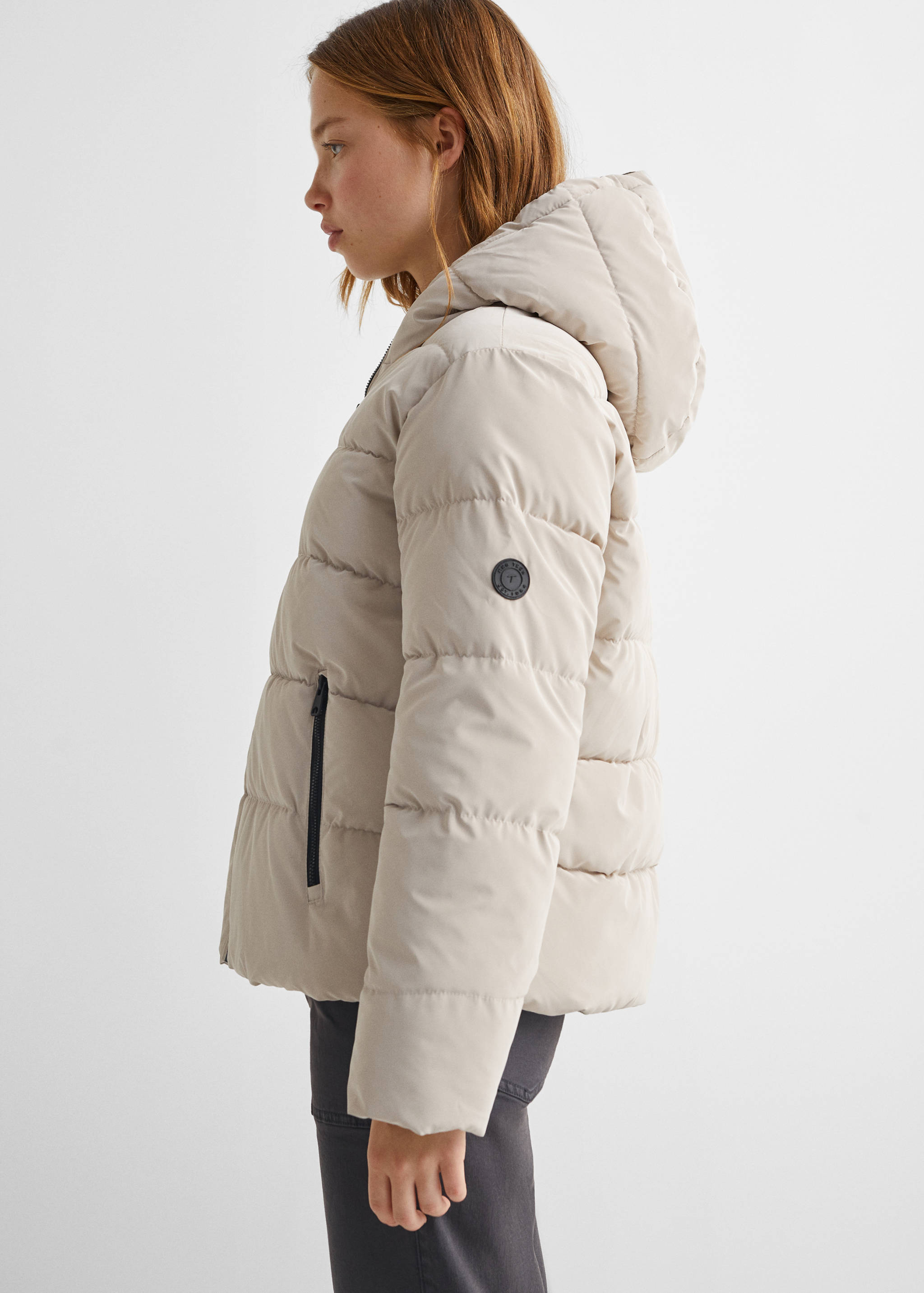 Waterdichte gewatteerde jas met ruitpatroon - Detail van het artikel 4