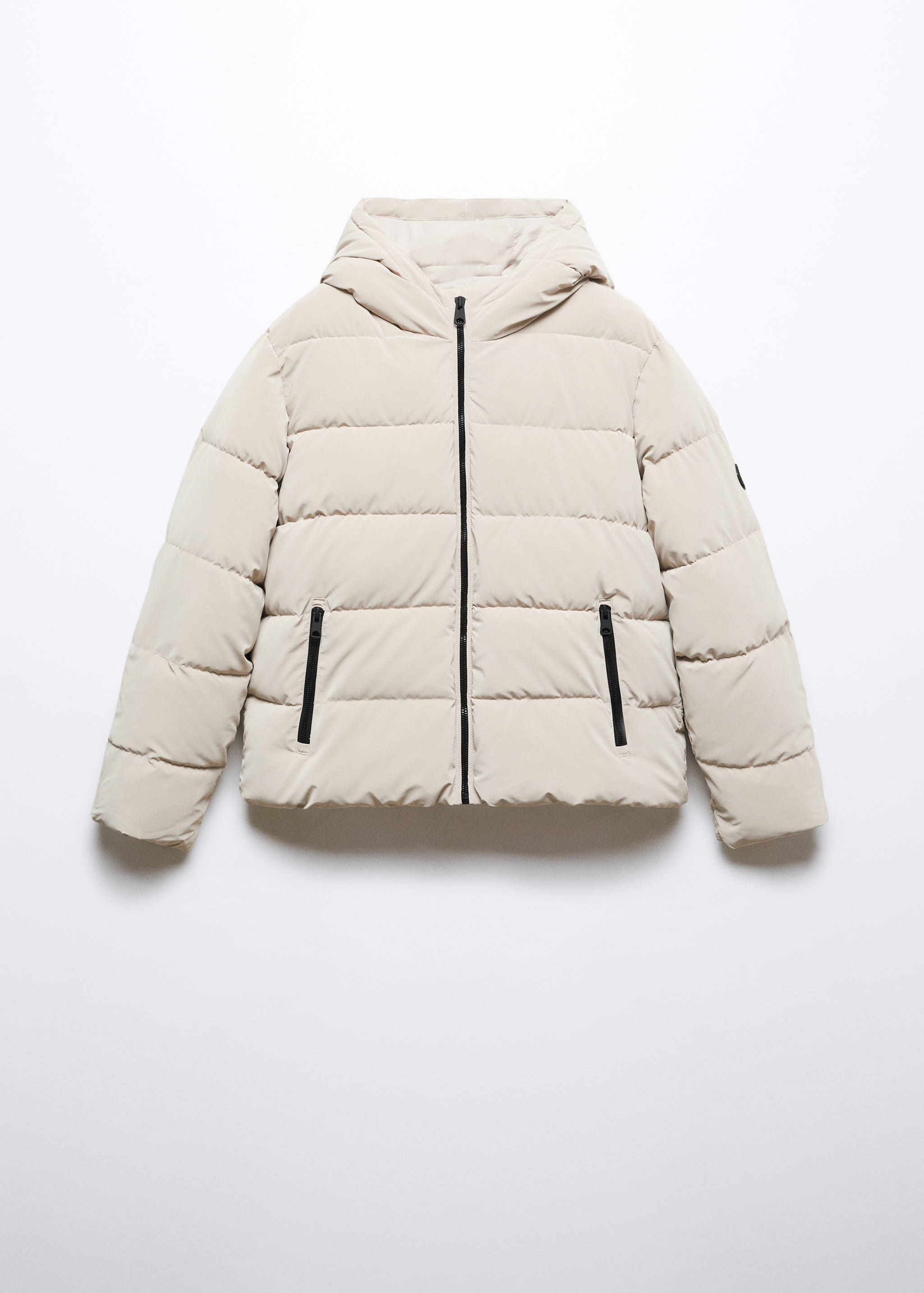 Waterdichte gewatteerde jas met ruitpatroon - Artikel zonder model