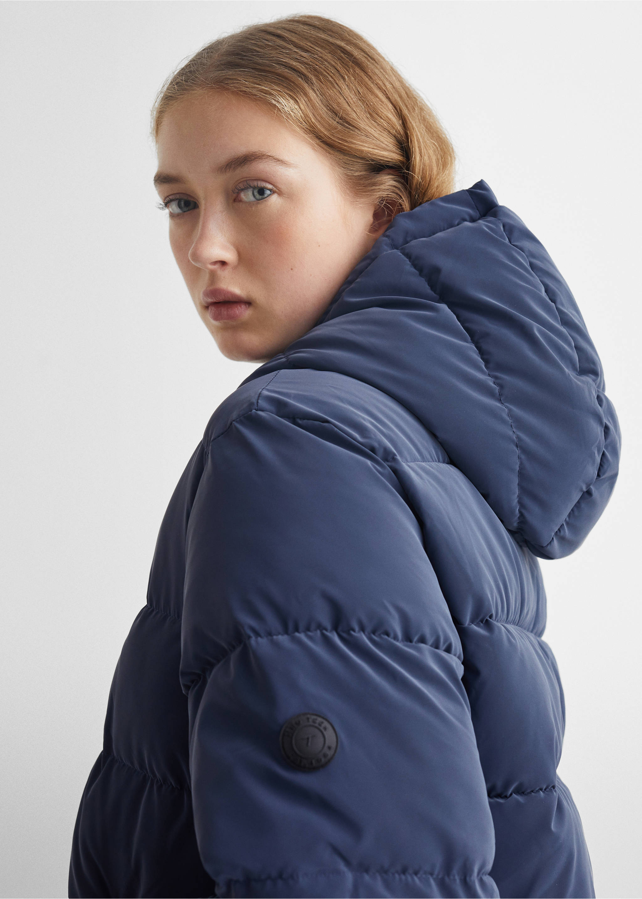Wasserabweisende Steppjacke - Detail des Artikels 1, Dunkles Marineblau. Ref: 57005136-00.