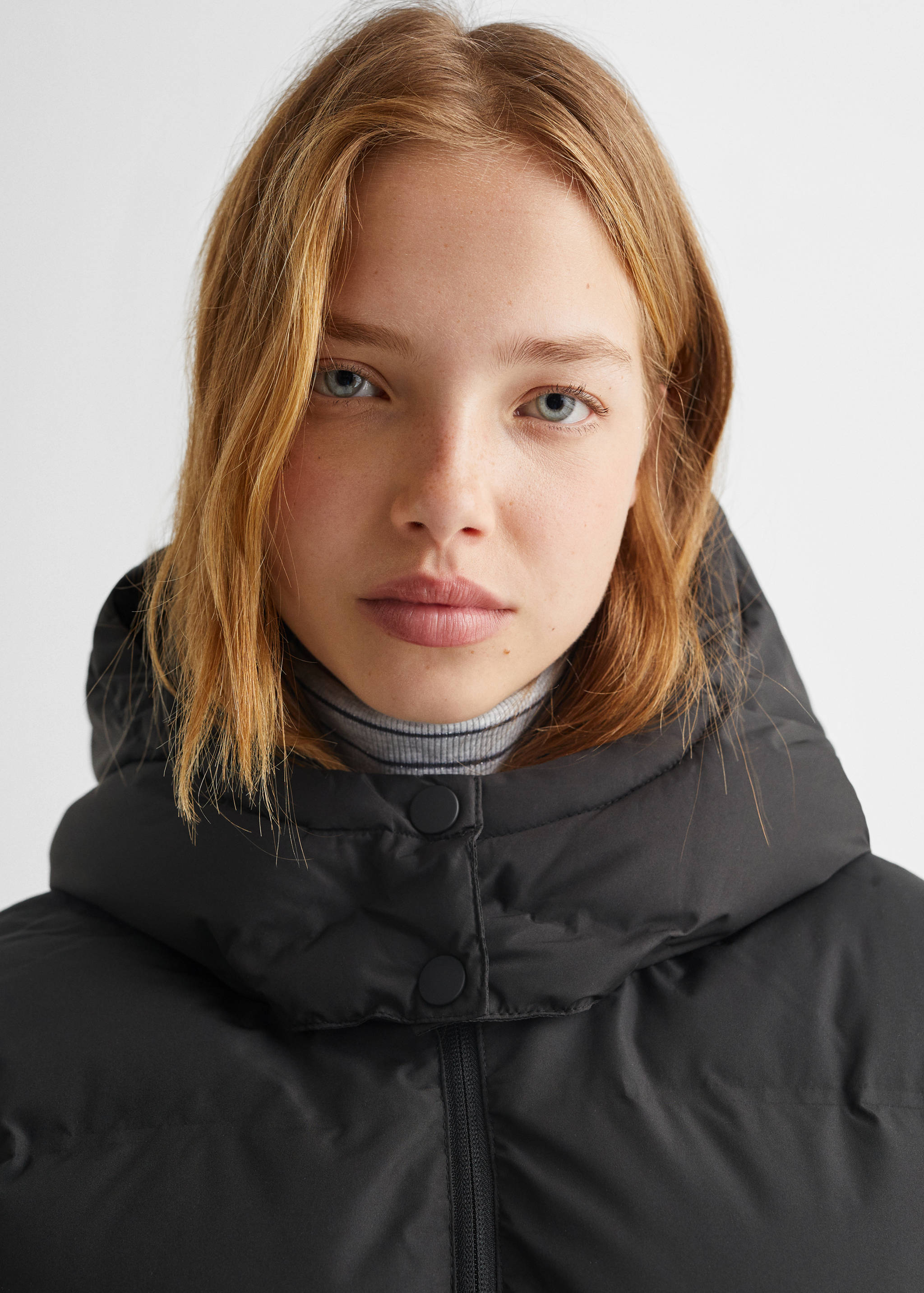 Quilted long coat - Details of the article 1