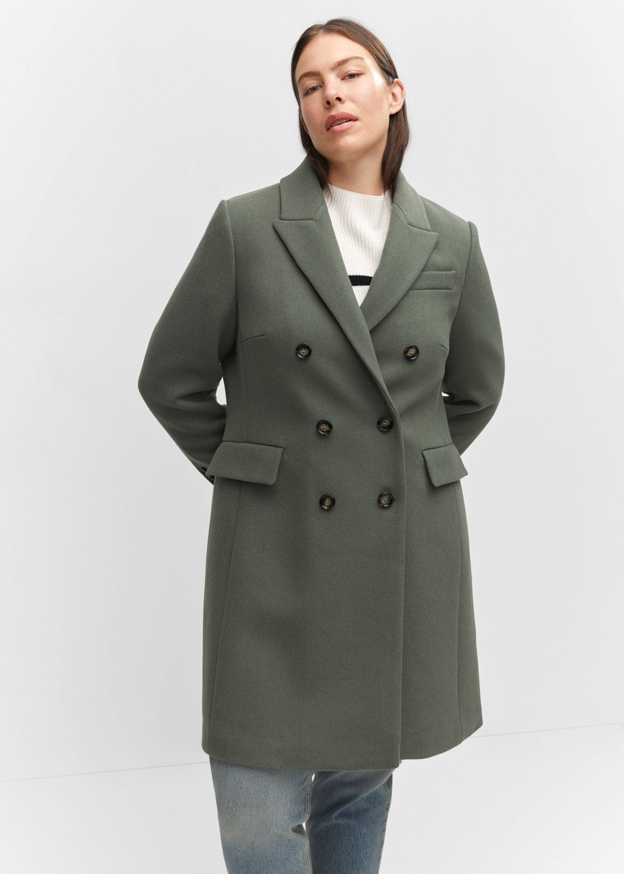 Wool double-breasted coat - Details of the article 5