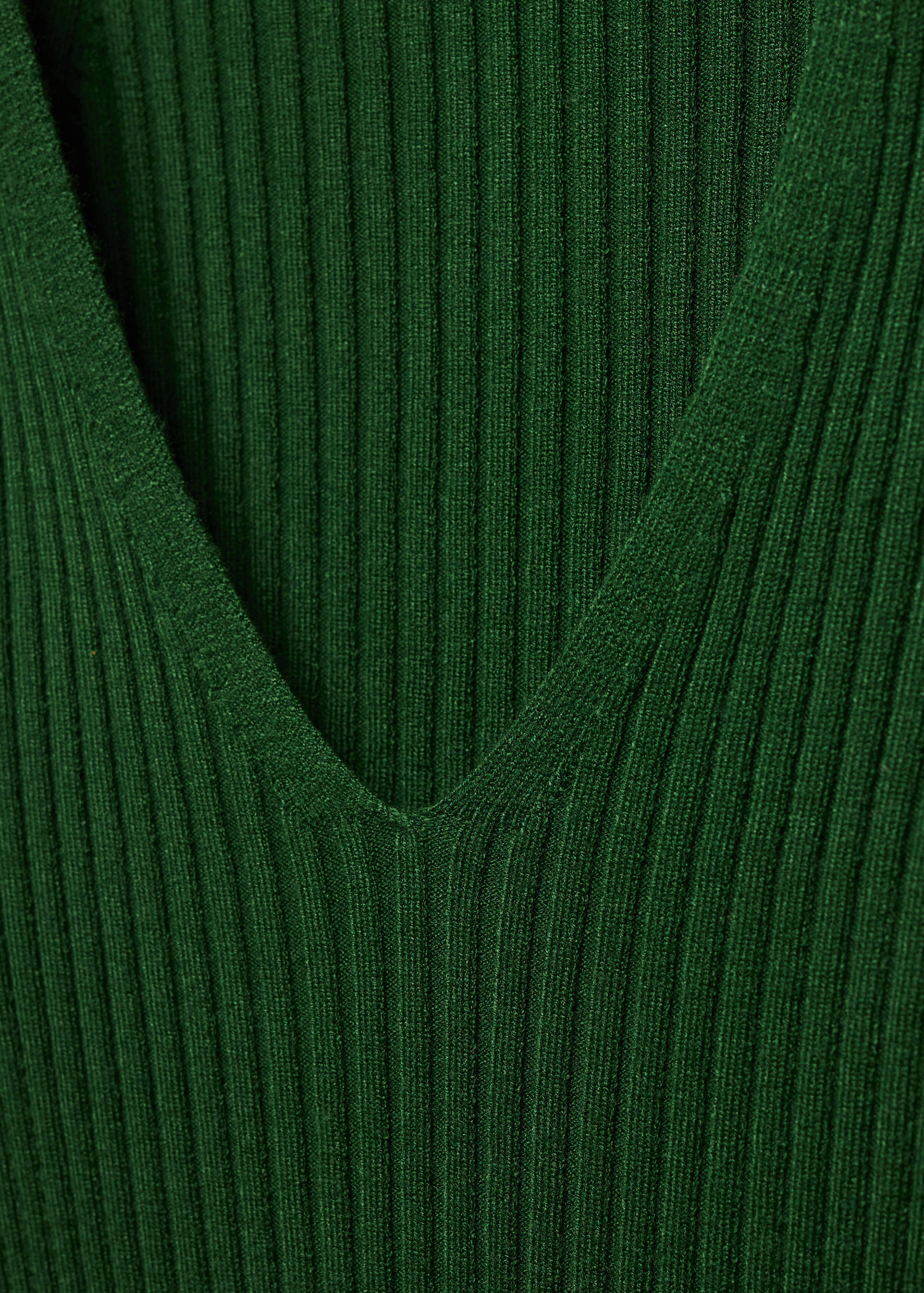 V-neck ribbed knit sweater - Details of the article 8