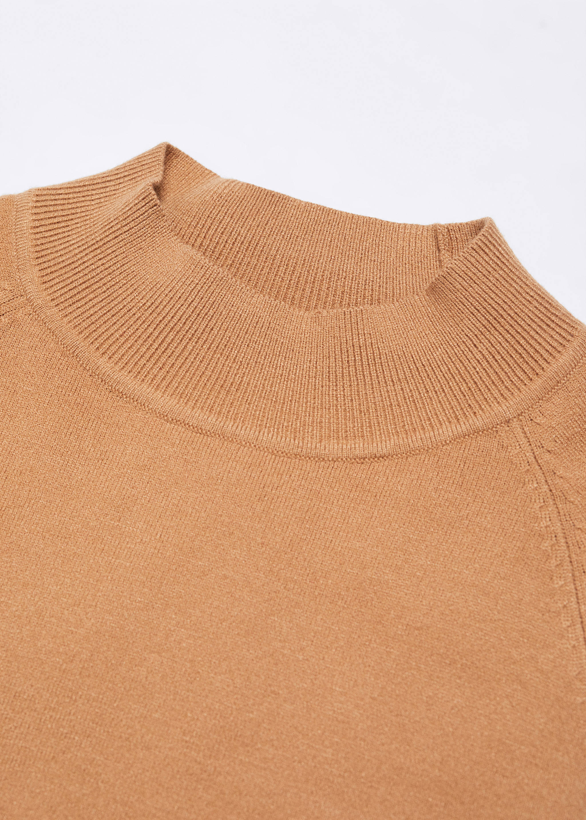 Cropped sweater with perkins neck - Details of the article 8