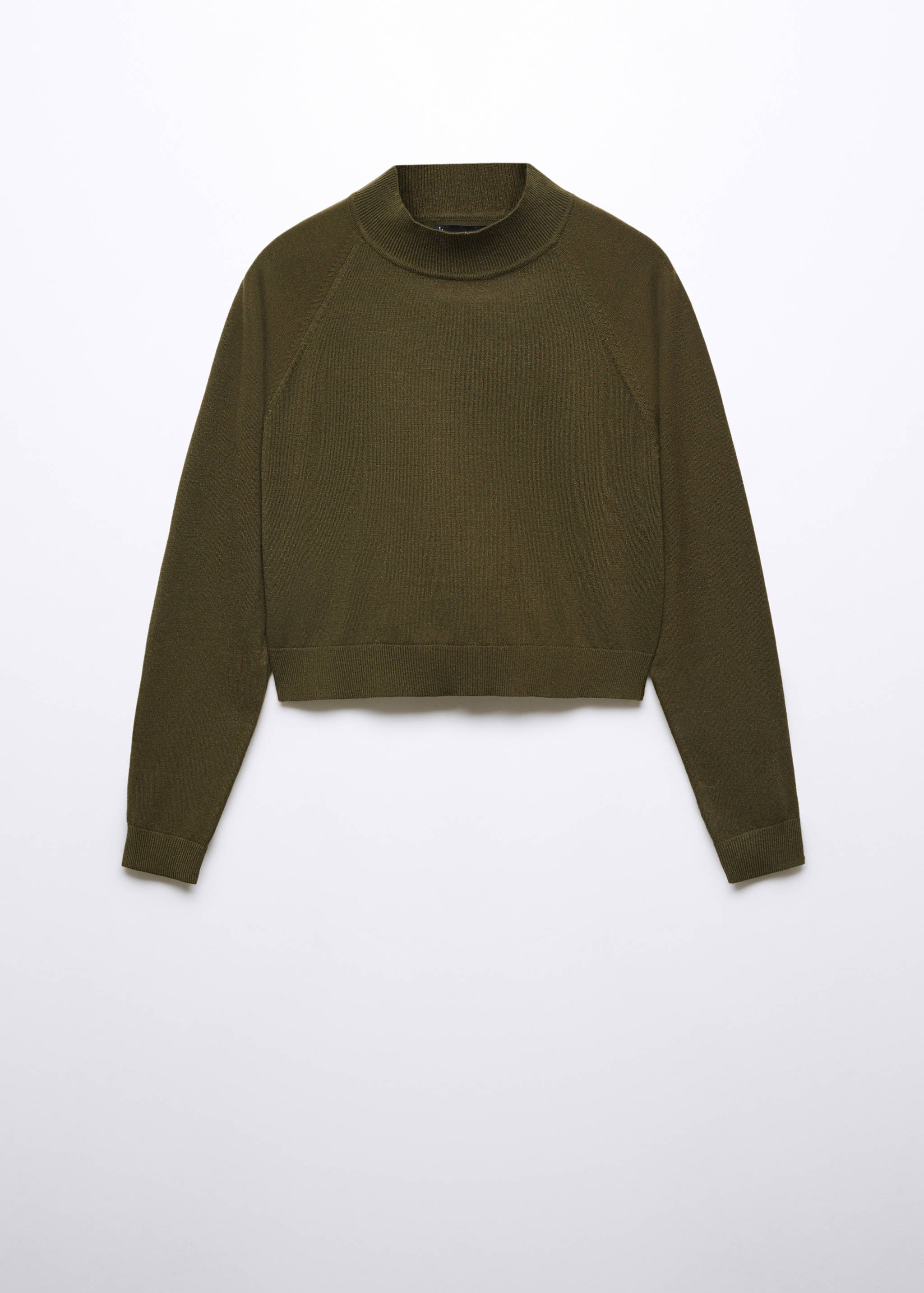 Cropped sweater with perkins neck - Article without model
