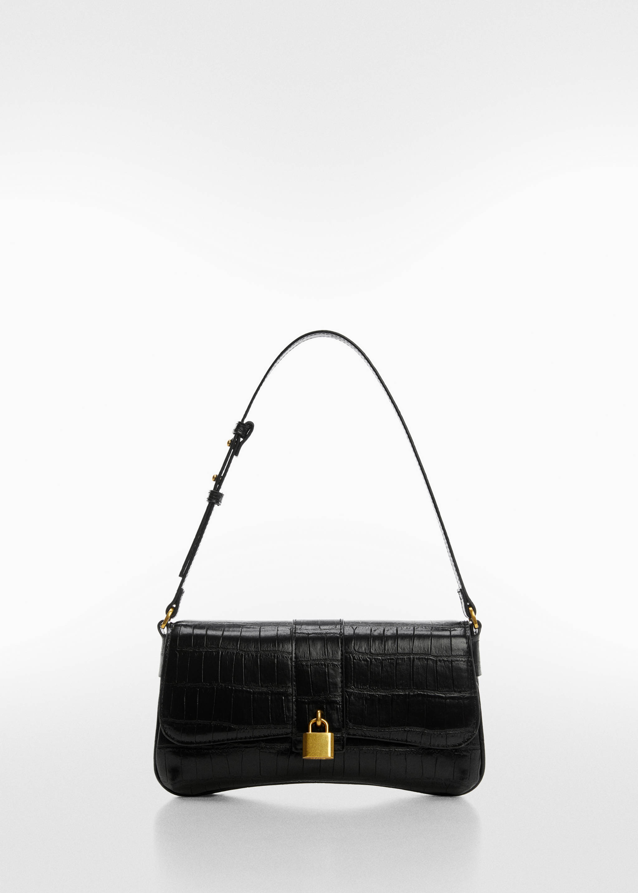Coconut-effect shoulder bag - General plane