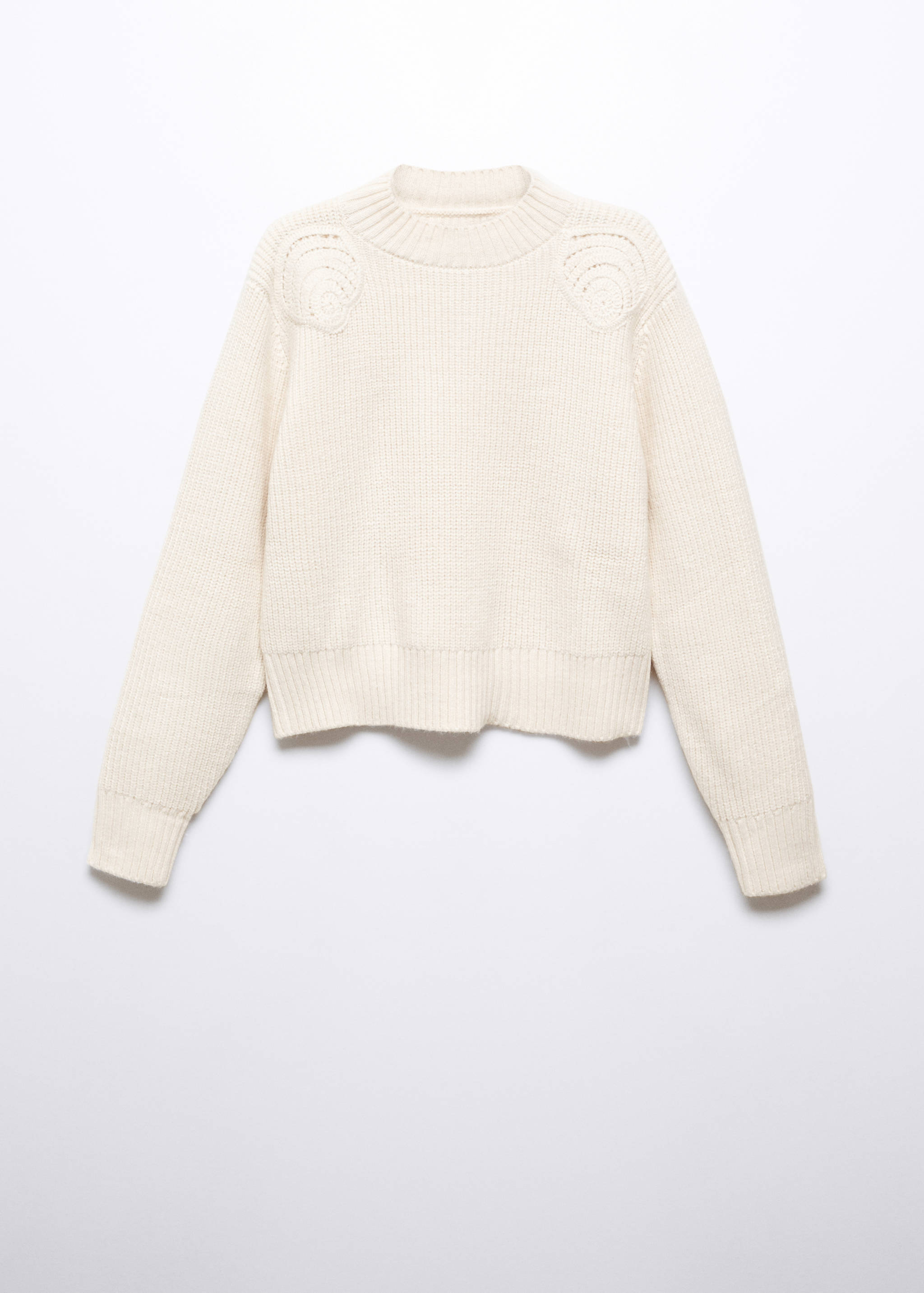 Perkins-neck sweater with shoulder detail - Article without model