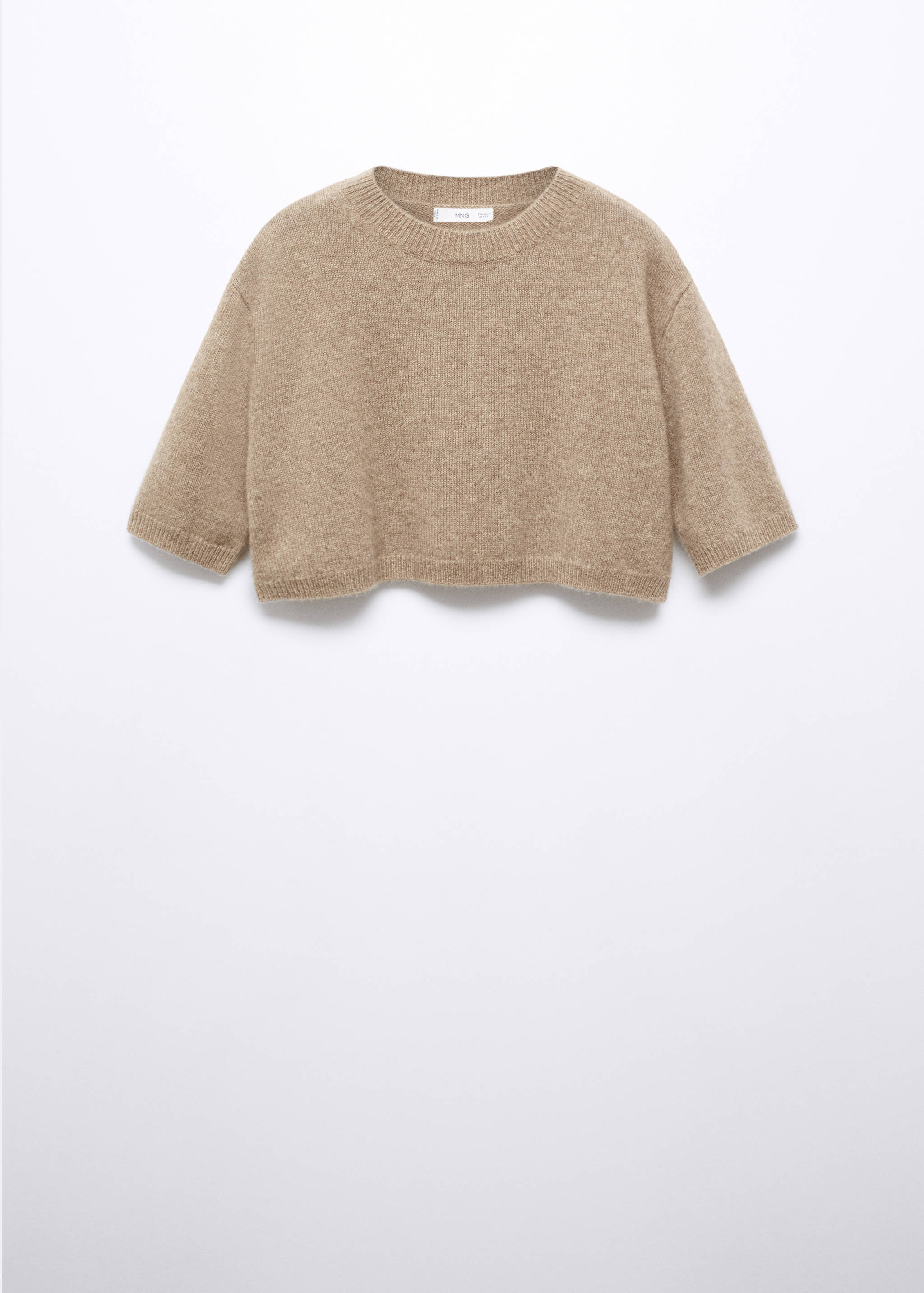 Cropped cashmere sweater - Article without model