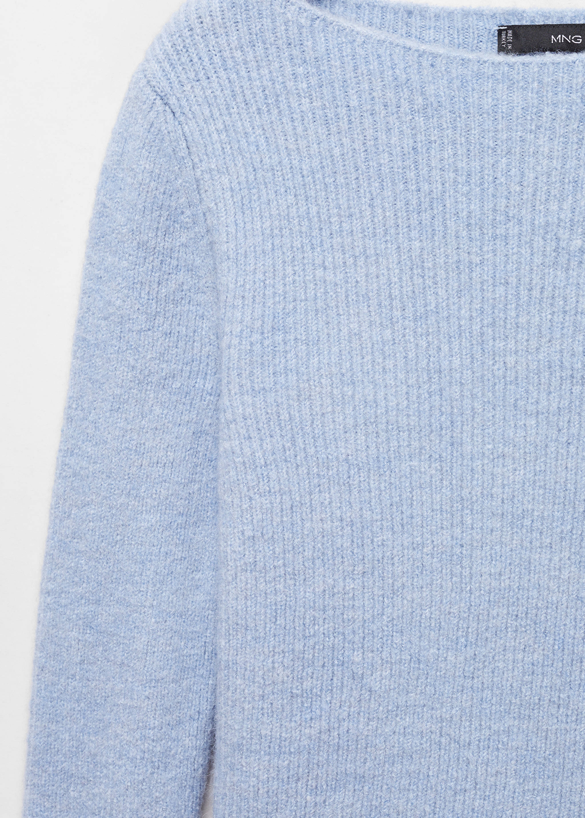 Boat-neck knitted sweater - Details of the article 8