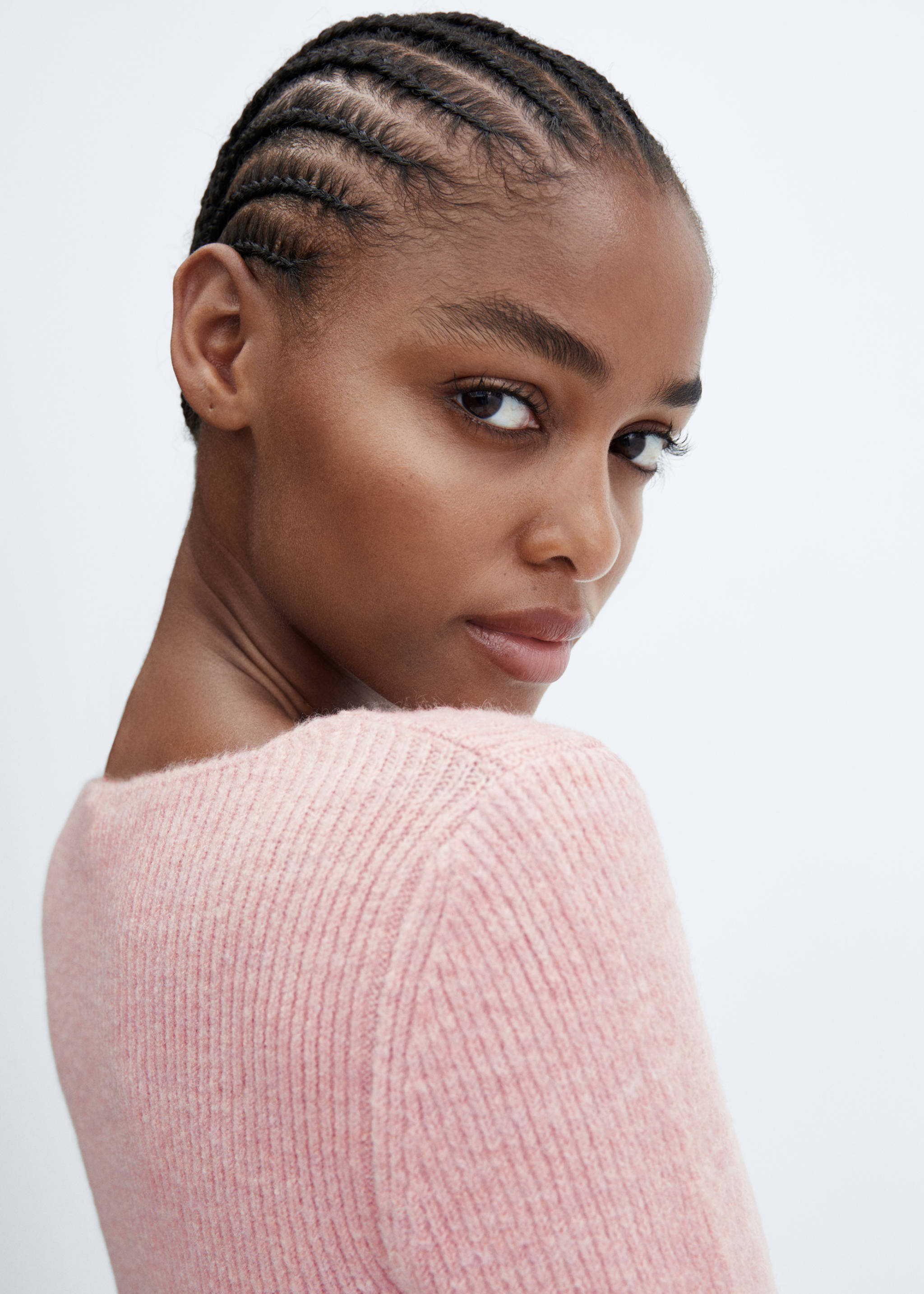 Boat-neck knitted sweater - Details of the article 1