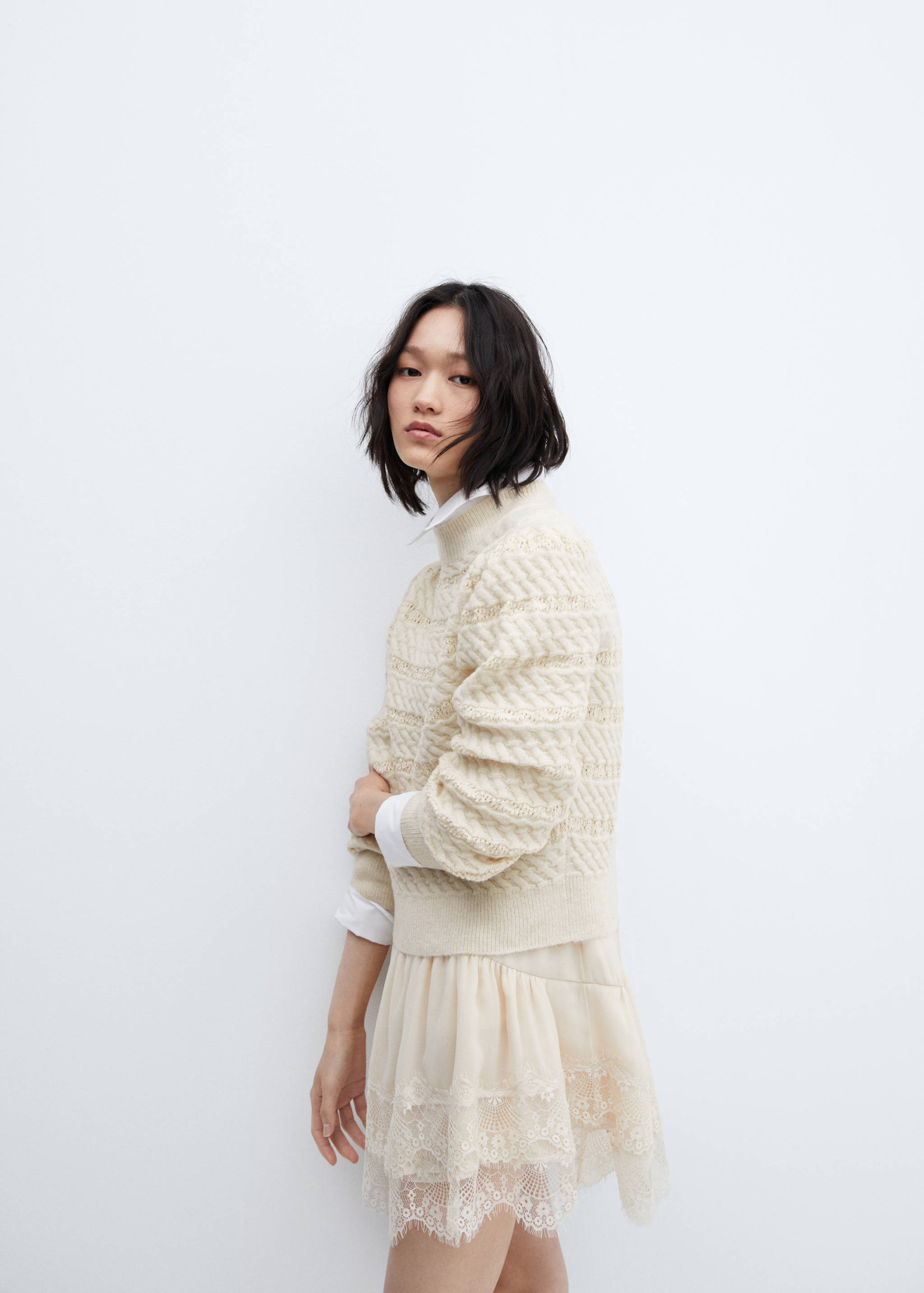 Braided knitted sweater - Details of the article 2
