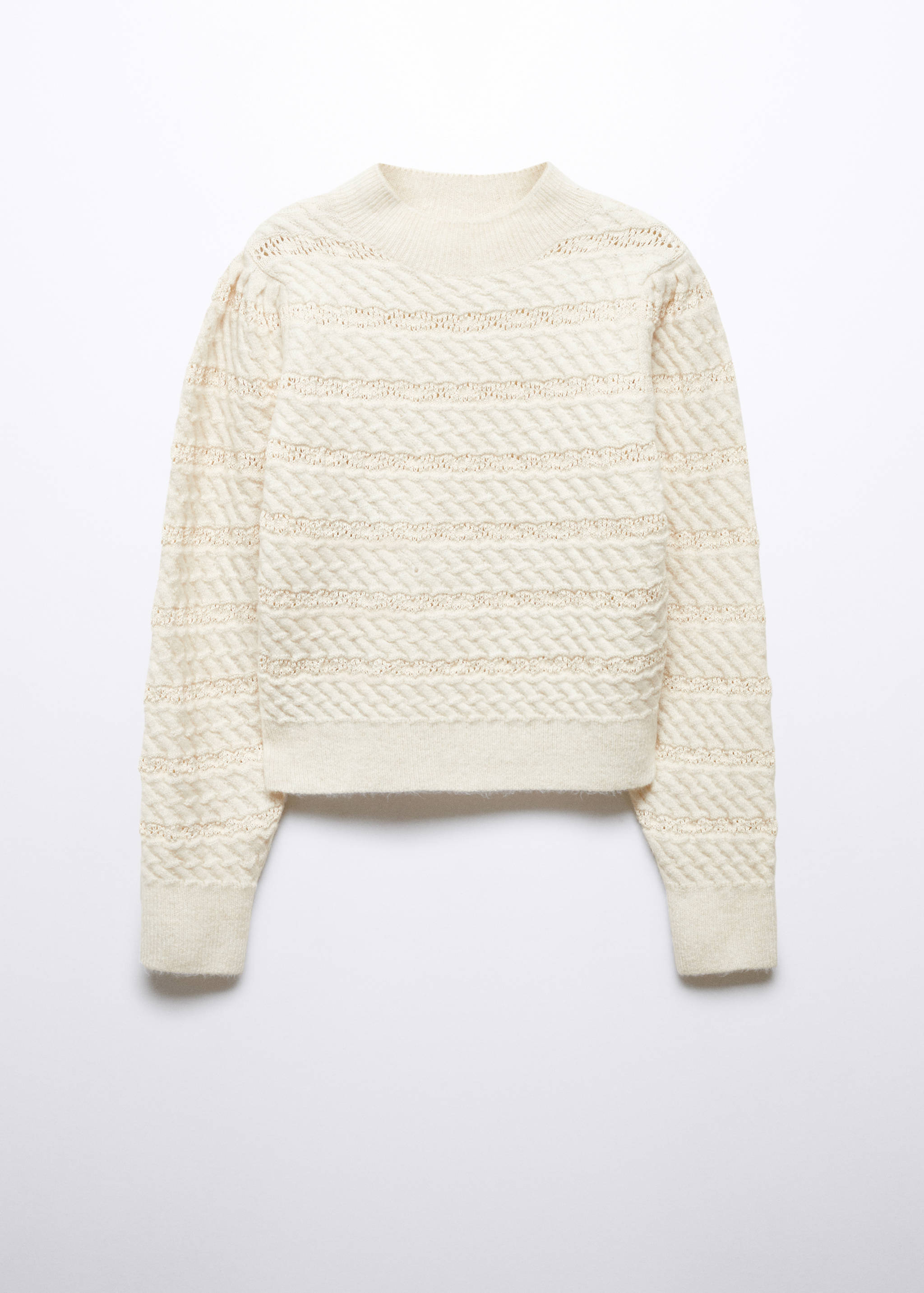 Braided knitted sweater - Article without model