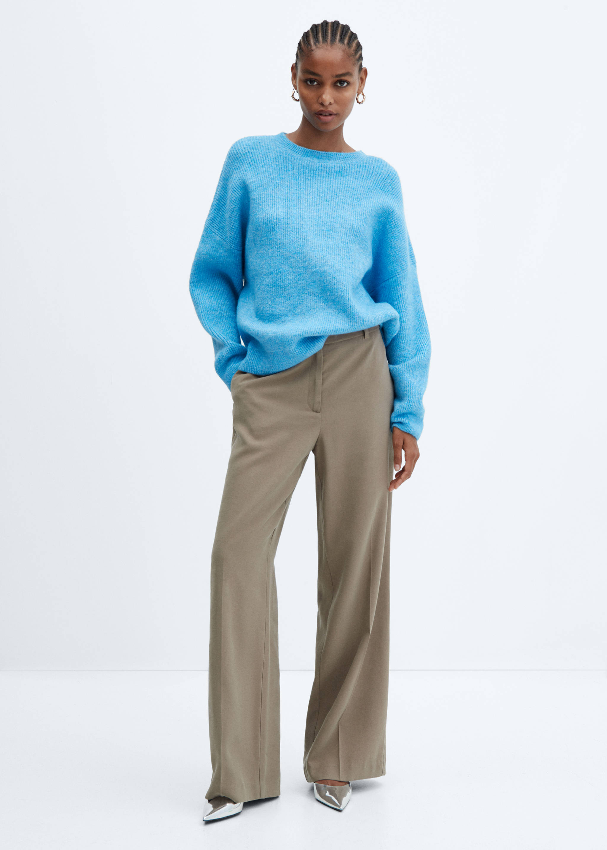 Pull-over oversize emmanchures tombantes - Plan général