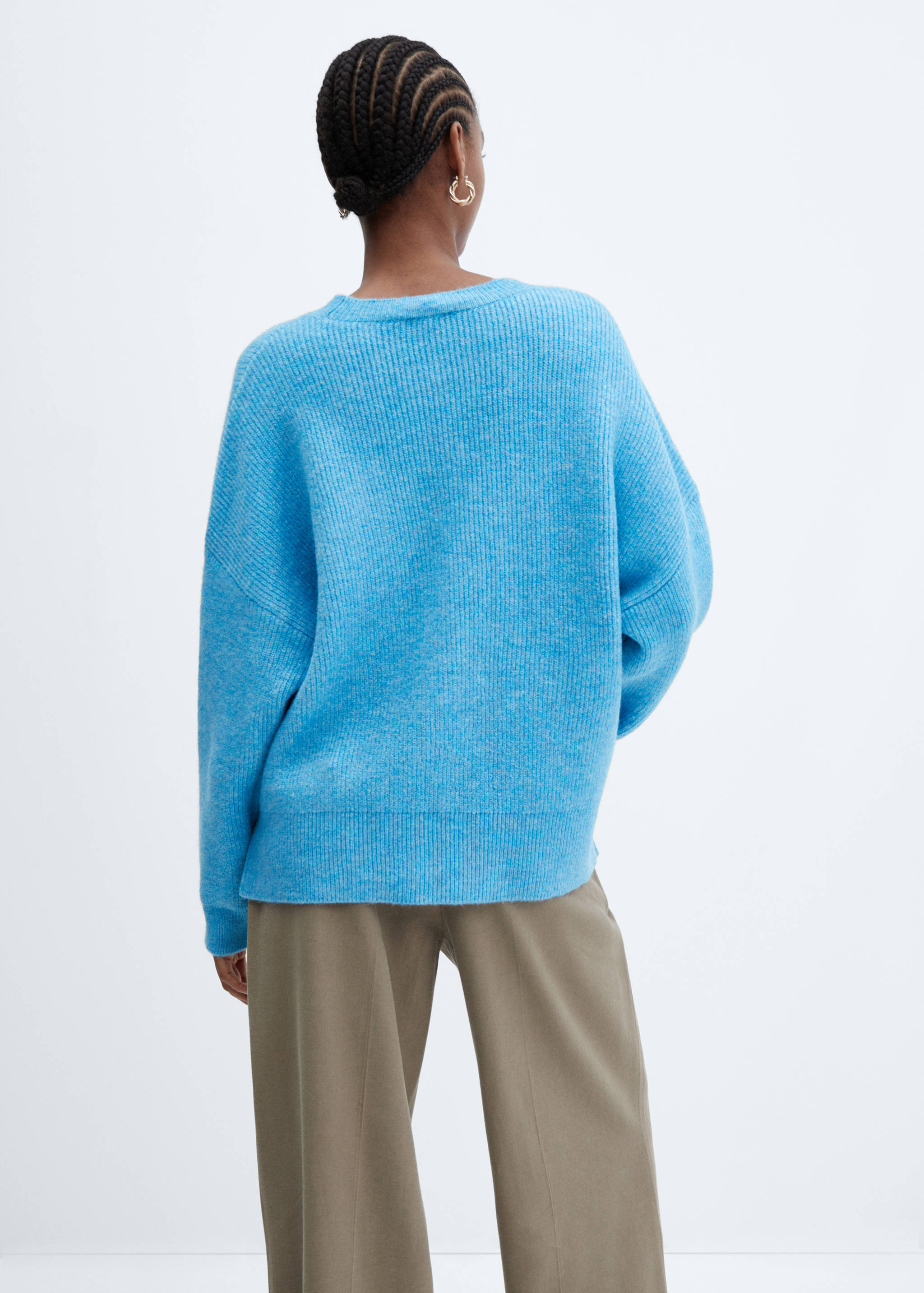 Pull-over oversize emmanchures tombantes - Verso de l’article