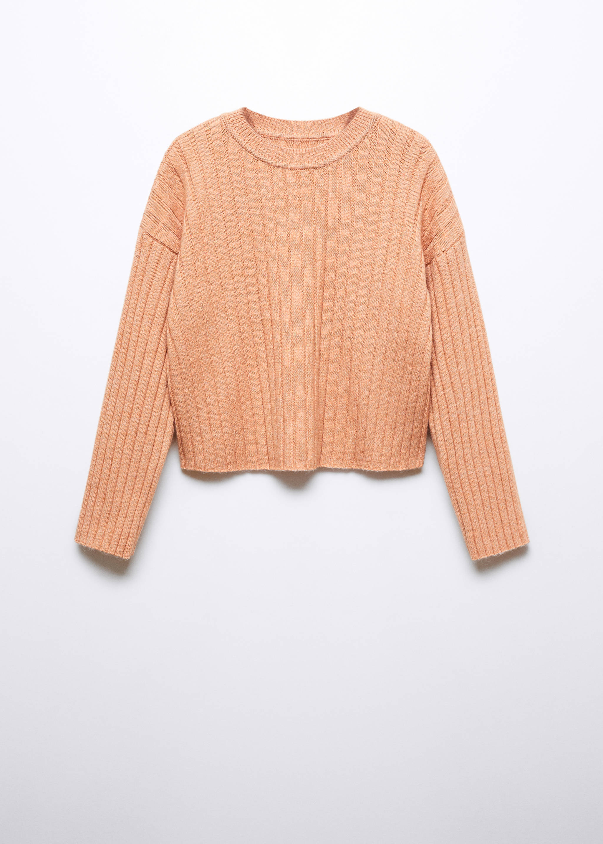 Jersey canalé cuello redondo - Artículo sin modelo