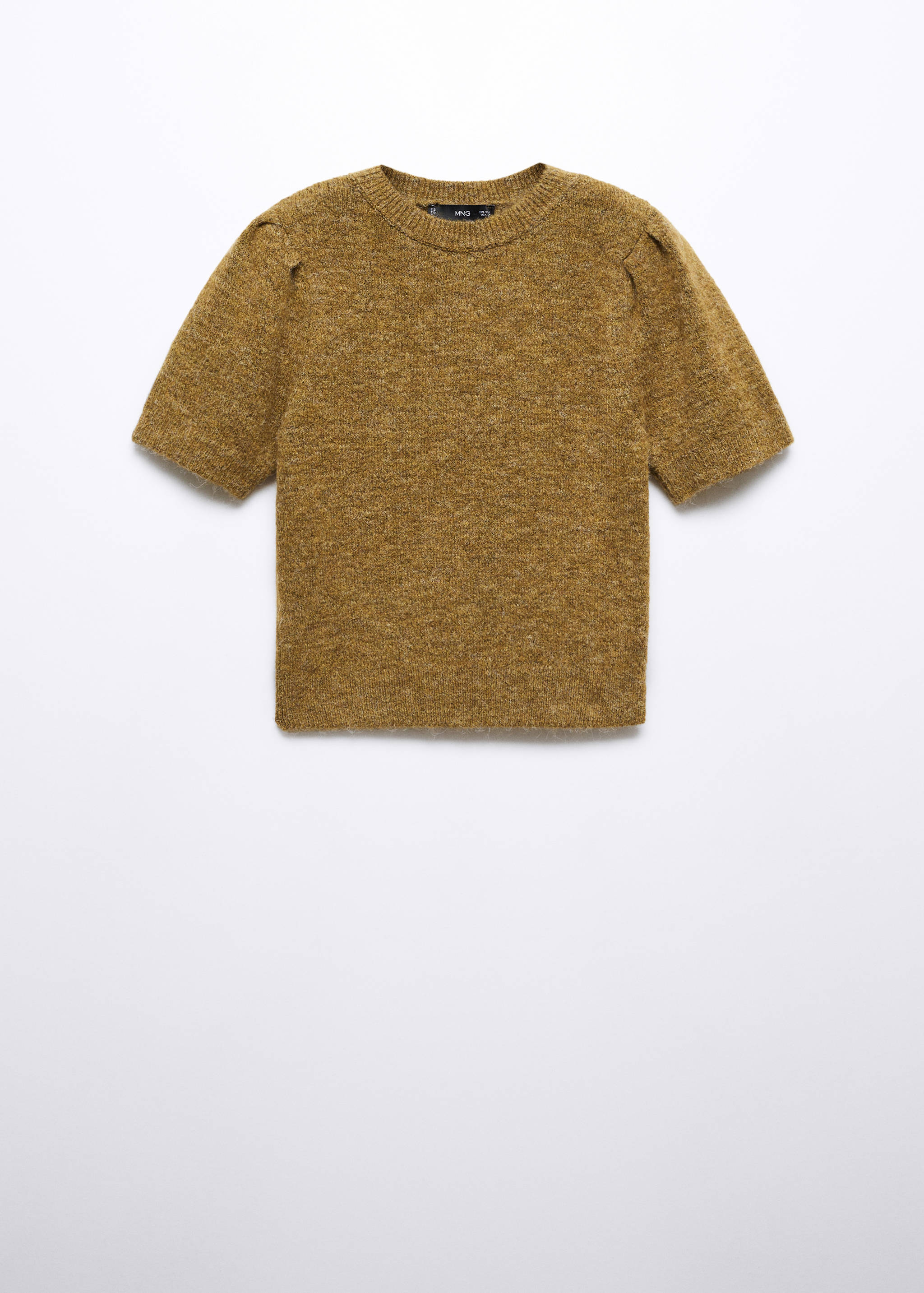 Puff-sleeve knitted sweater - Article without model