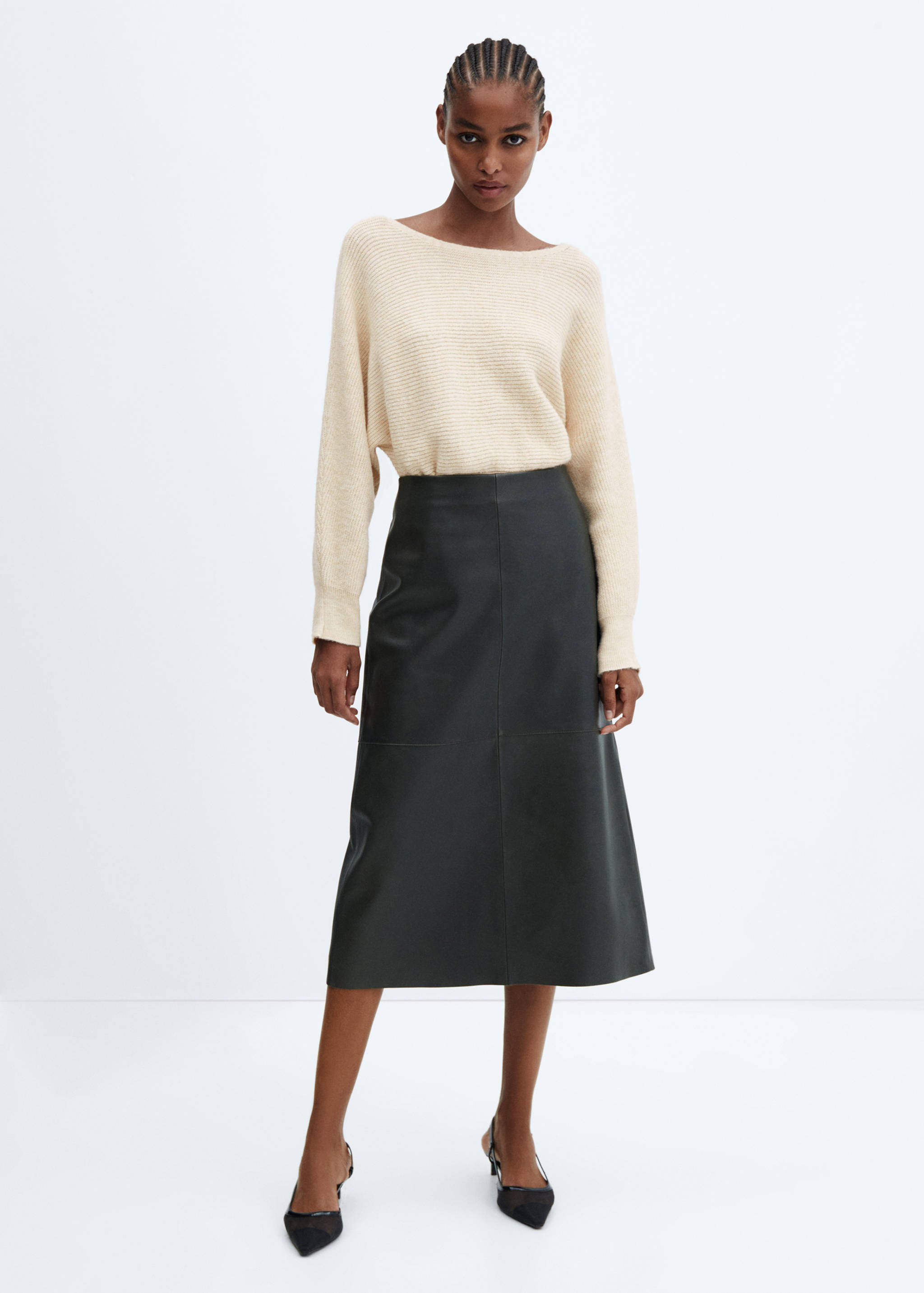 Pull-over manches bouffantes - Plan général