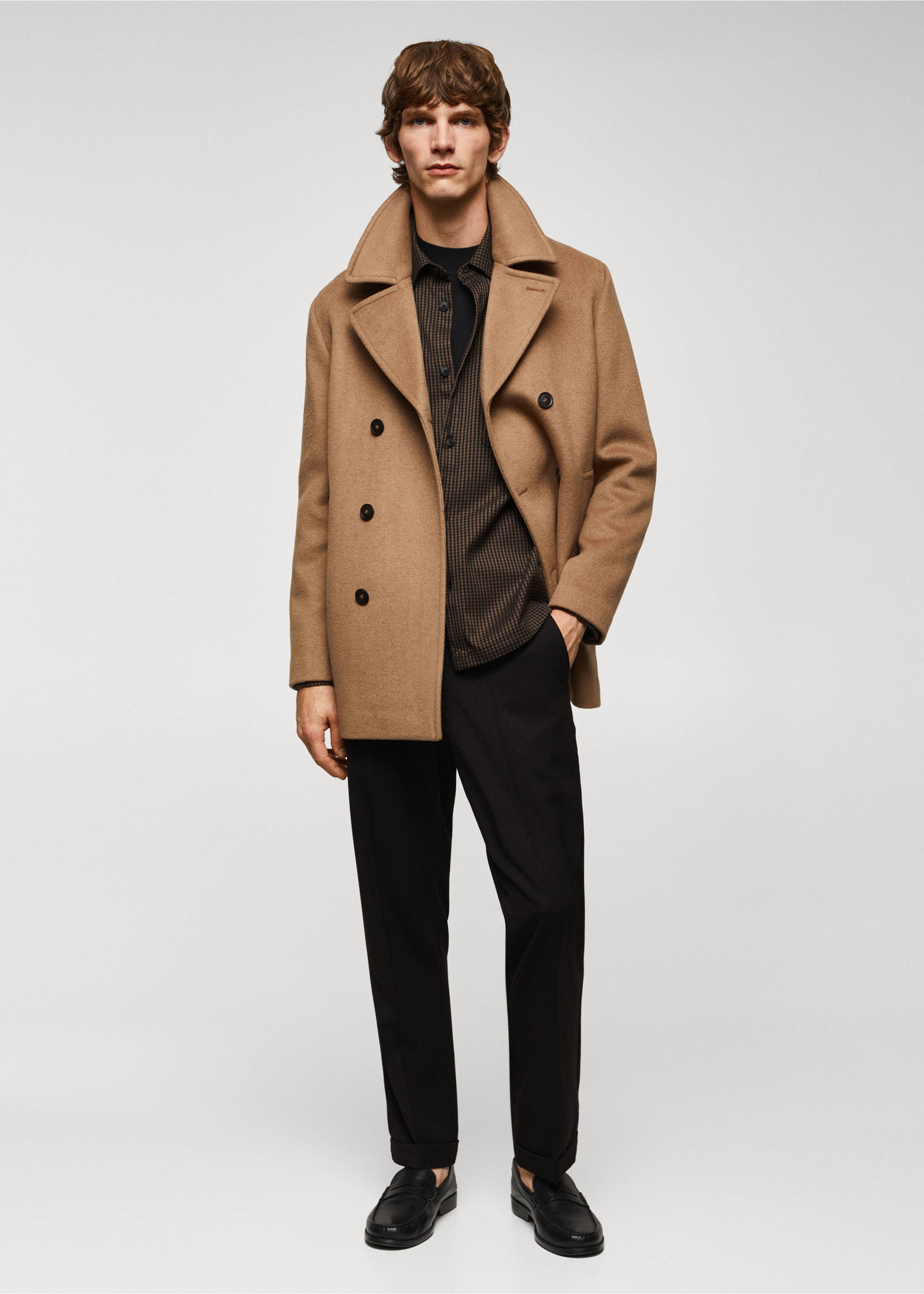 Regular Fit-Overshirt mit Taschen - Allgemeine Ansicht, Braun. Ref: 57005959-00.