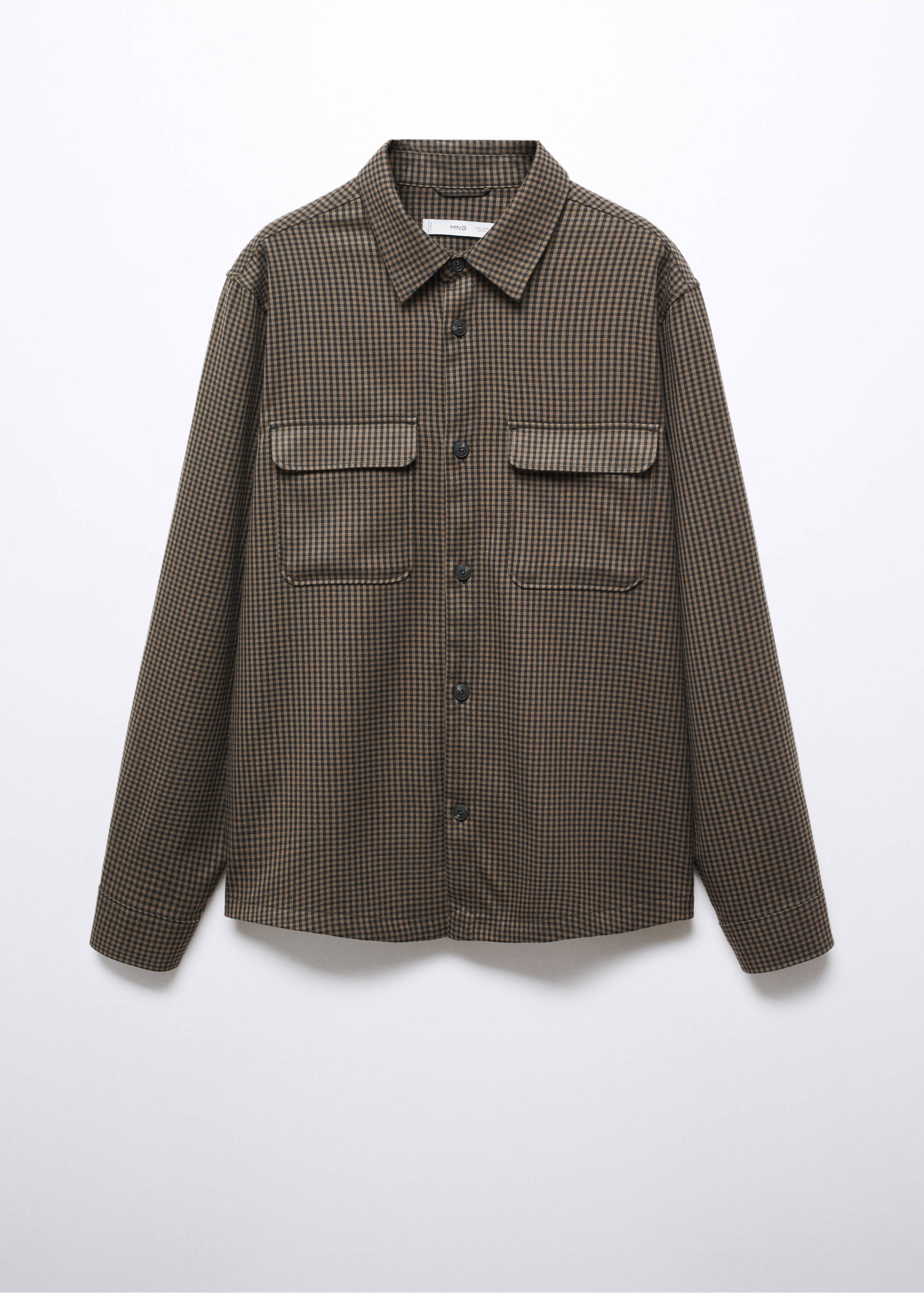 Regular Fit-Overshirt mit Taschen - Artikel ohne Model, Braun. Ref: 57005959-00.