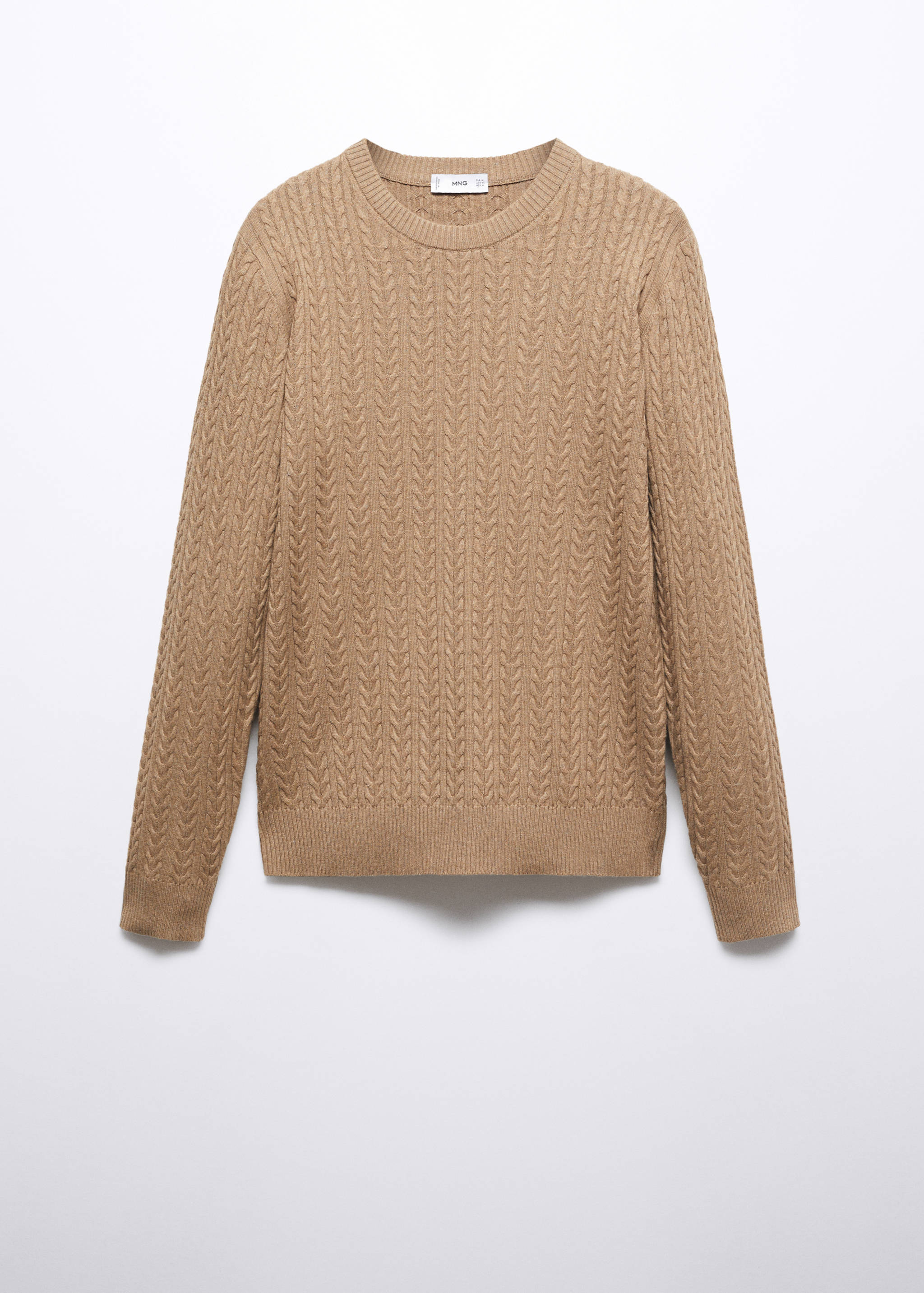 Baumwollpullover mit Zopfmuster - Artikel ohne Model