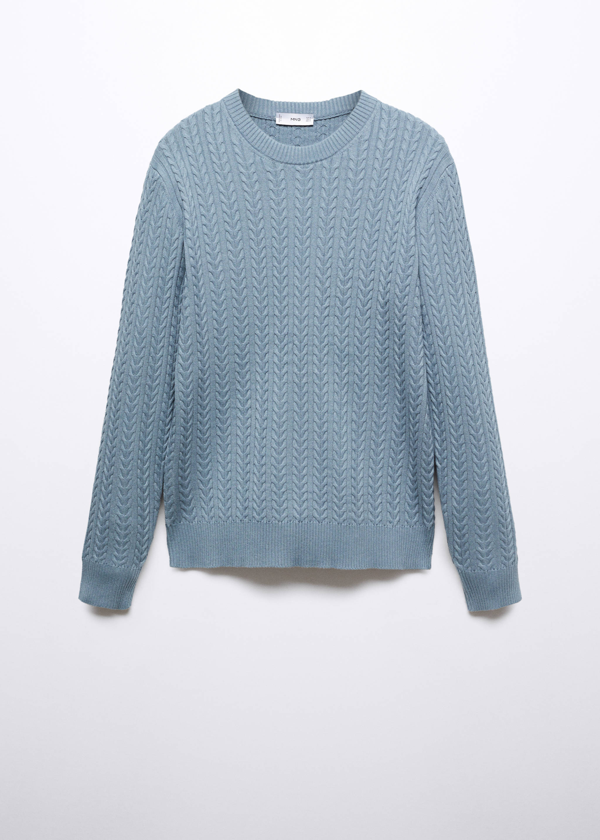 Baumwollpullover mit Zopfmuster - Artikel ohne Model