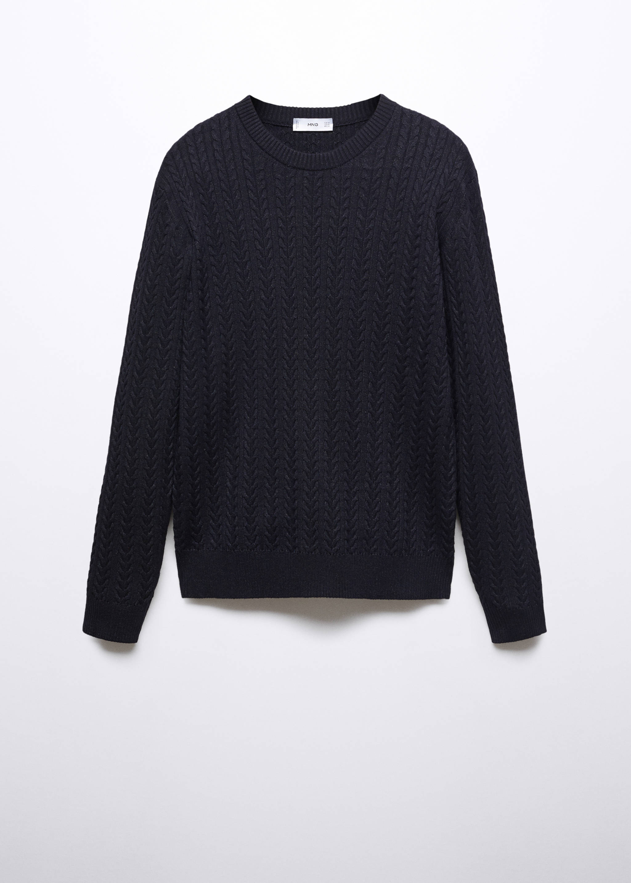Baumwollpullover mit Zopfmuster - Artikel ohne Model