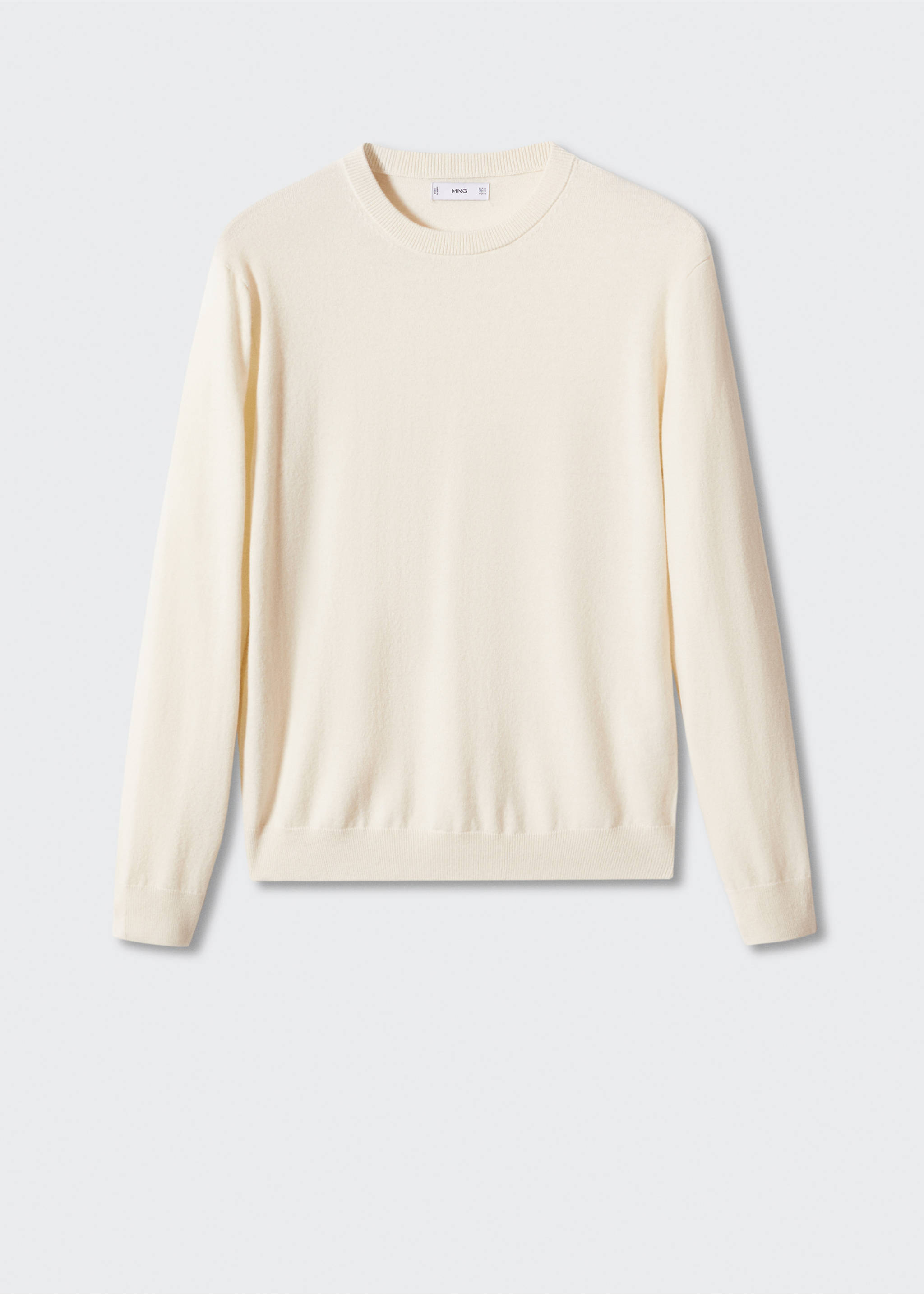 Fine-knit wool-blend sweater - Article without model, Off White. Ref: 57005962-00.