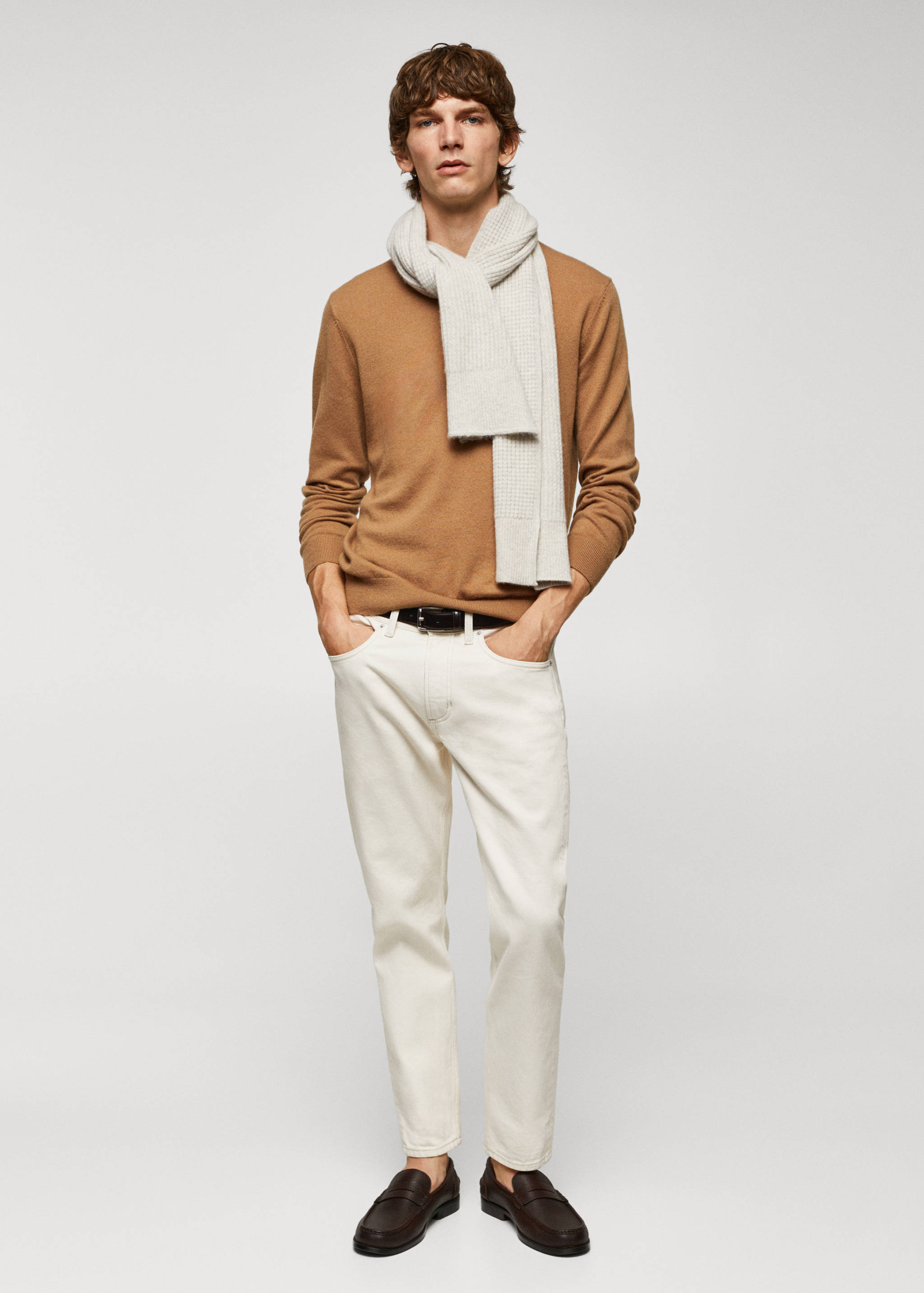 Feinstrickpullover aus Wollgemisch - Allgemeine Ansicht