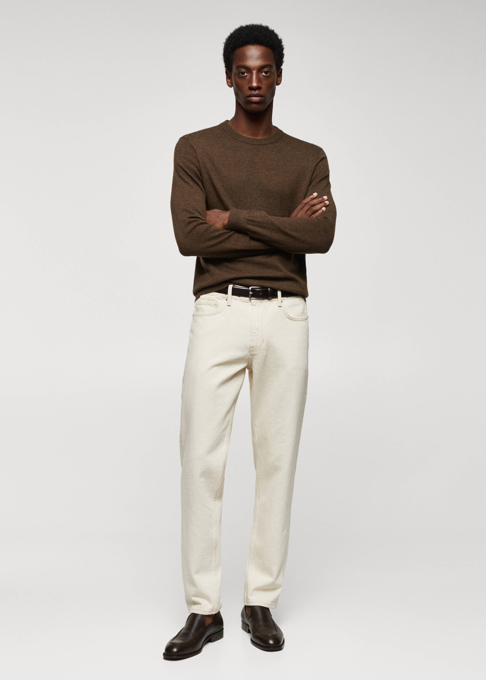 Feinstrickpullover aus Wollgemisch - Allgemeine Ansicht