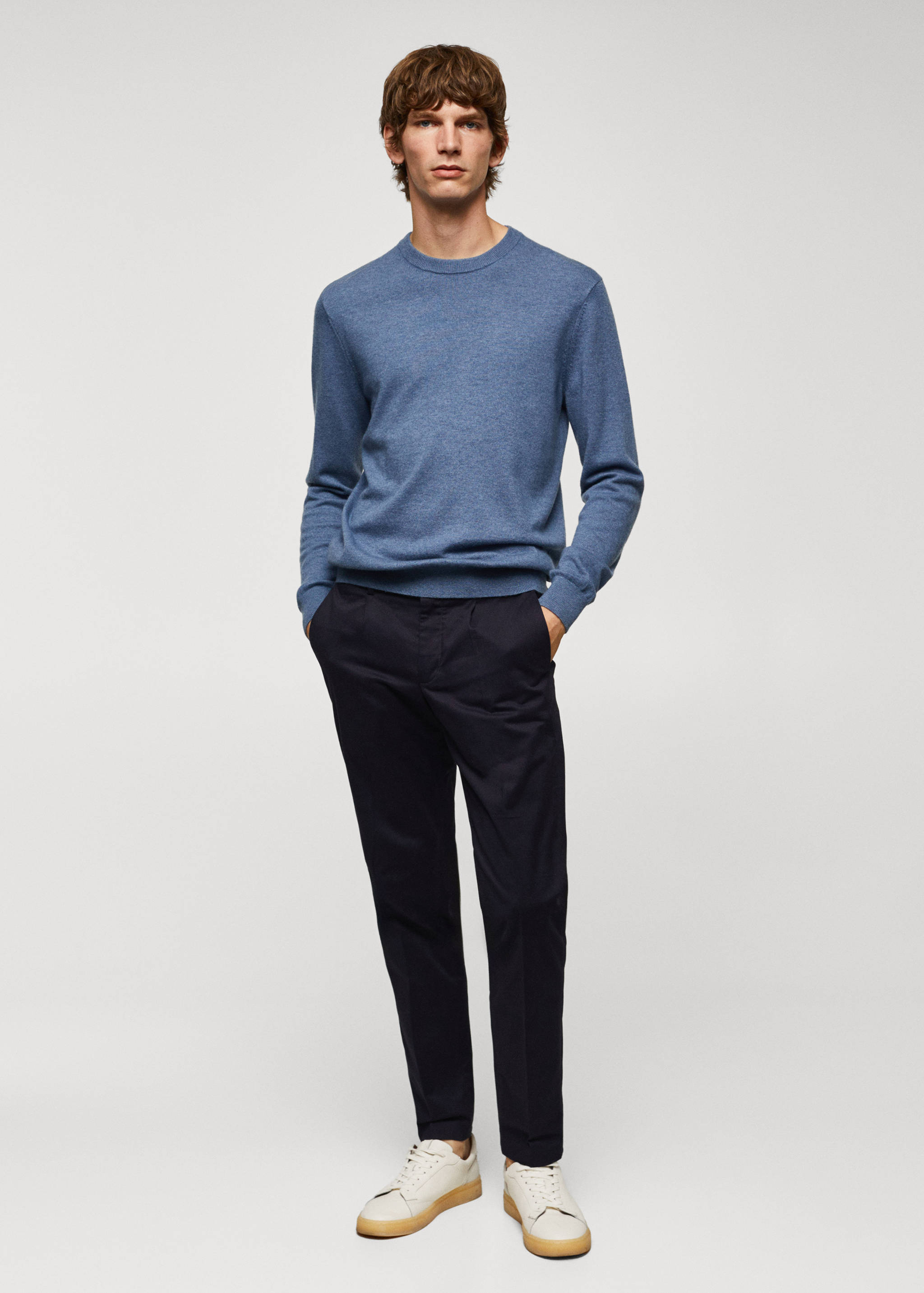 Feinstrickpullover aus Wollgemisch - Allgemeine Ansicht