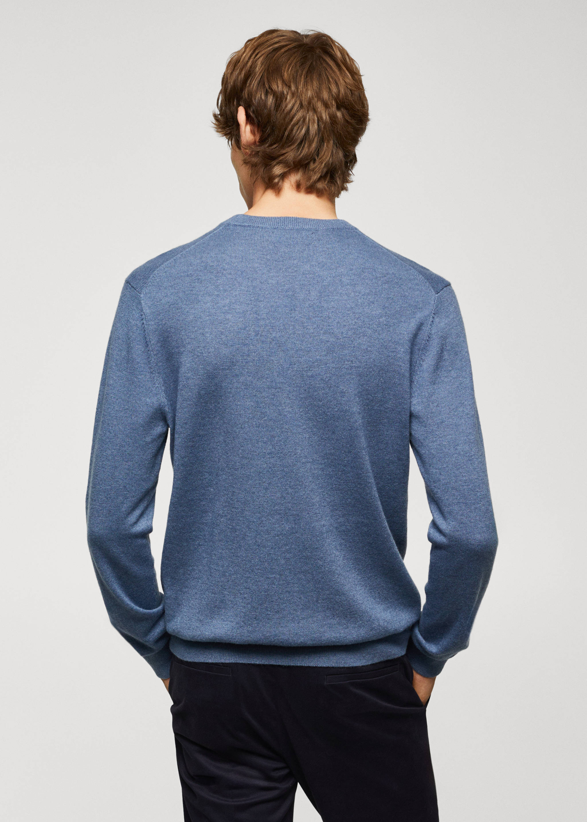 Feinstrickpullover aus Wollgemisch - Rückseite des Artikels