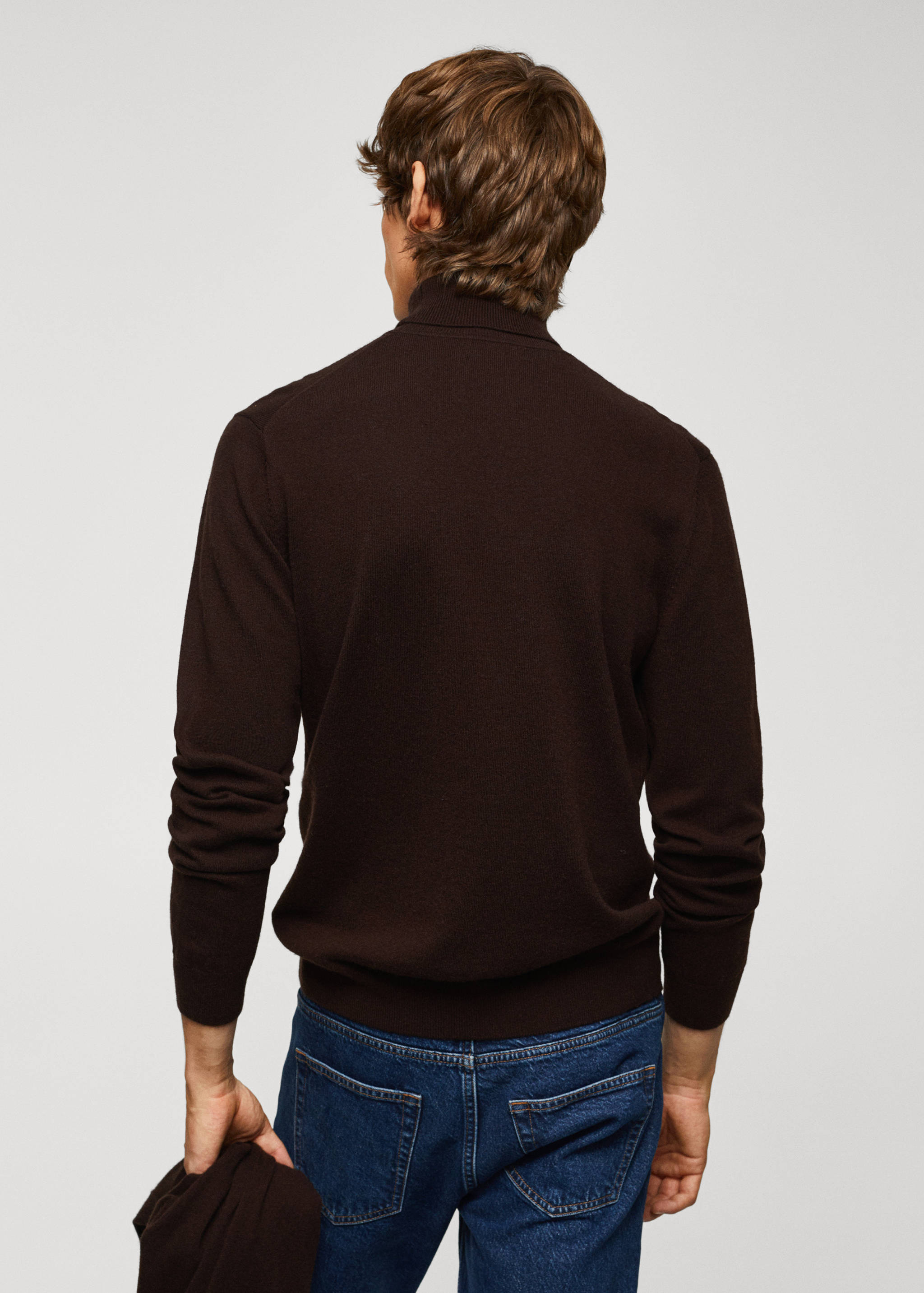 Turtleneck wool sweater - Reverse of the article