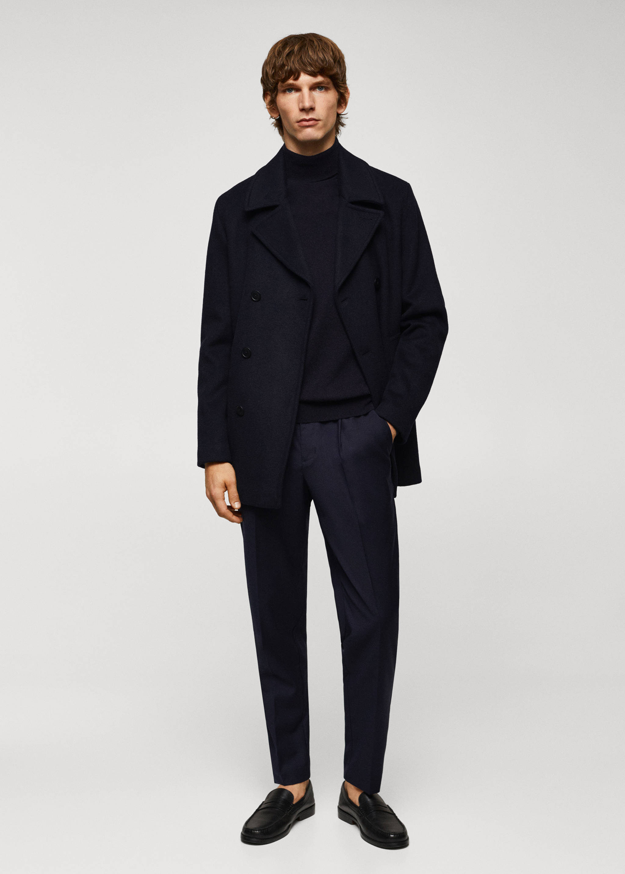 Turtleneck wool sweater - General plane